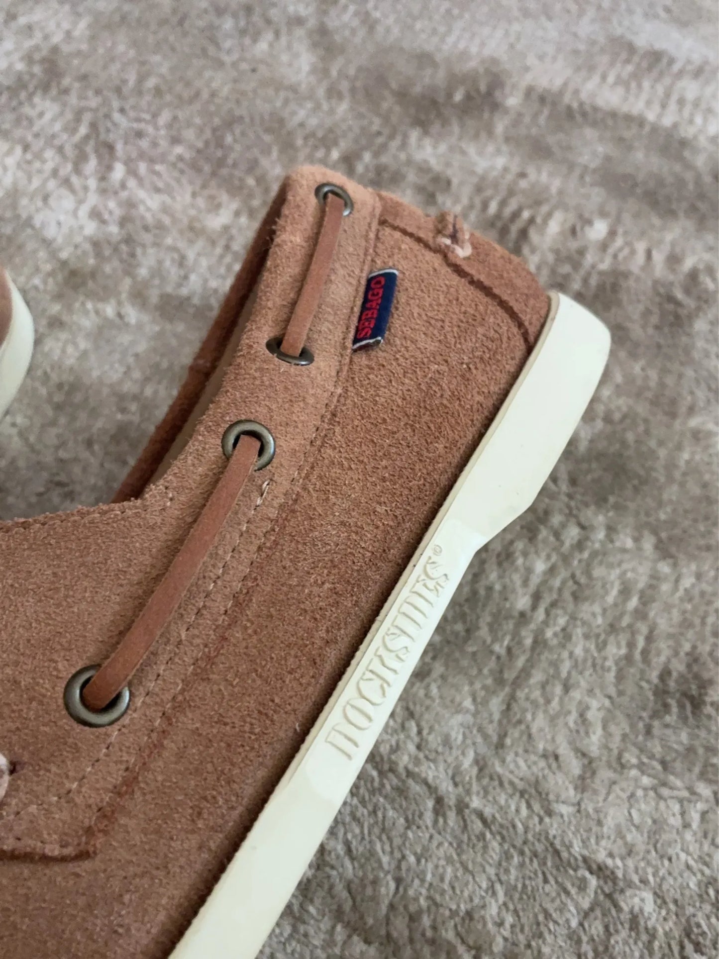 Sebago Dockland/portland Suede-skinnloafers