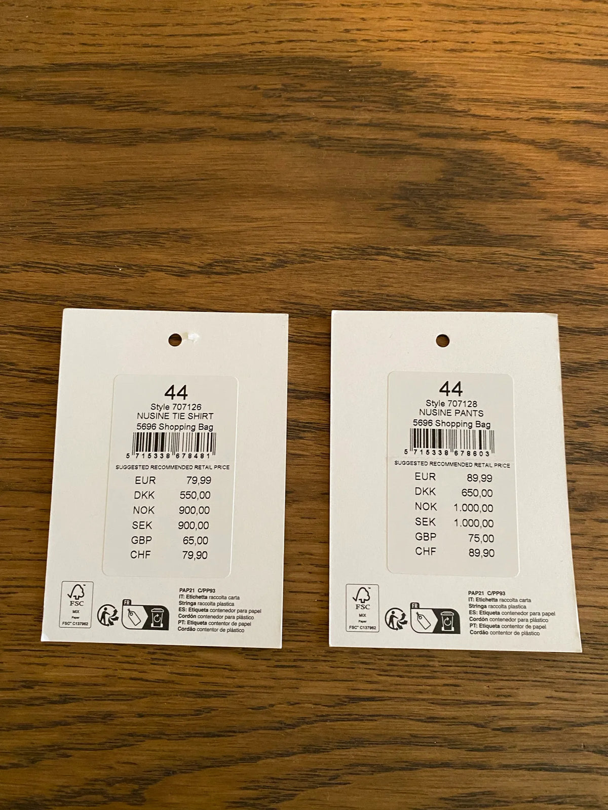 Nümph Nusine-set NWOT