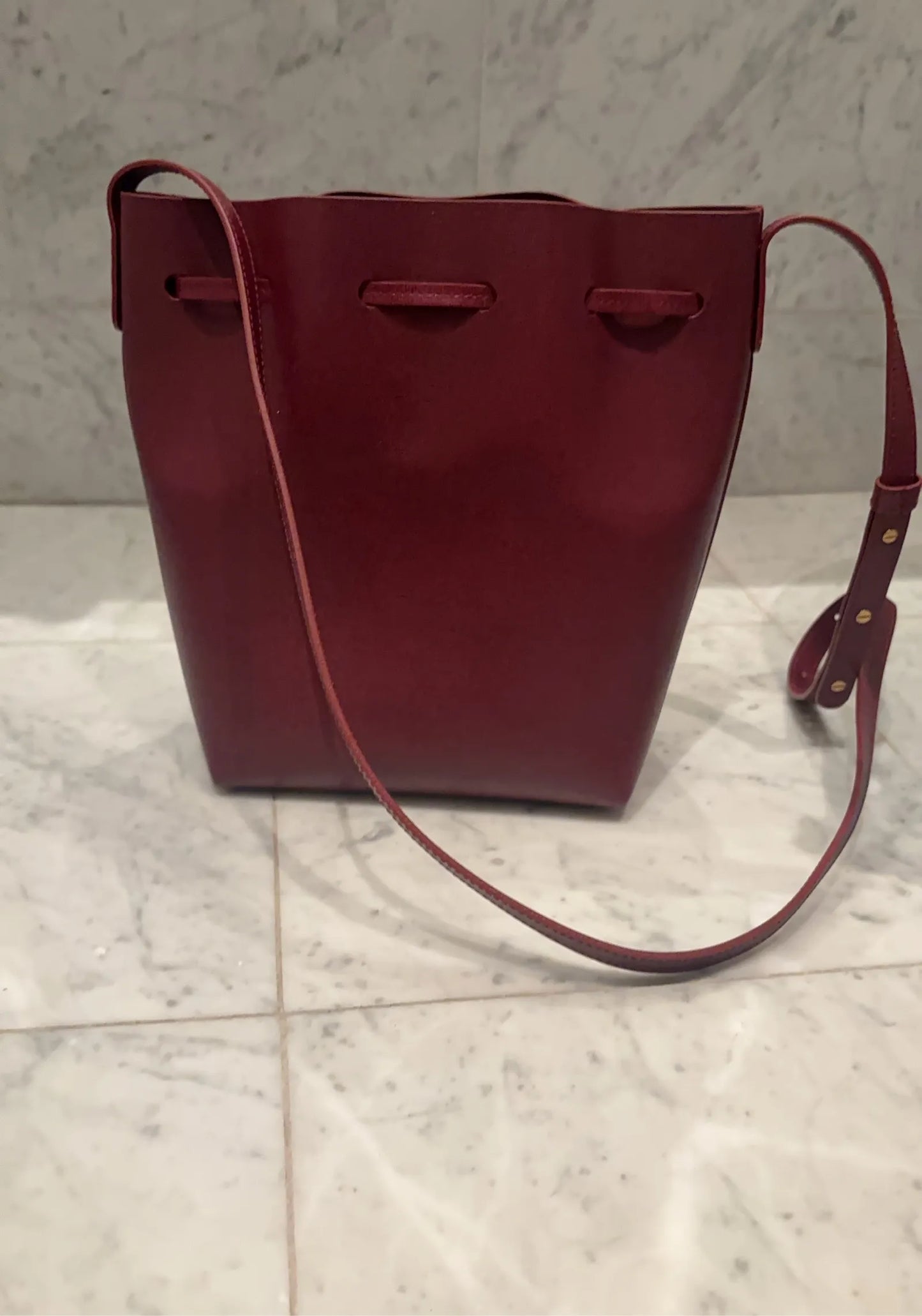Mansur Gavriel-skinnaxelremsväska NWOT