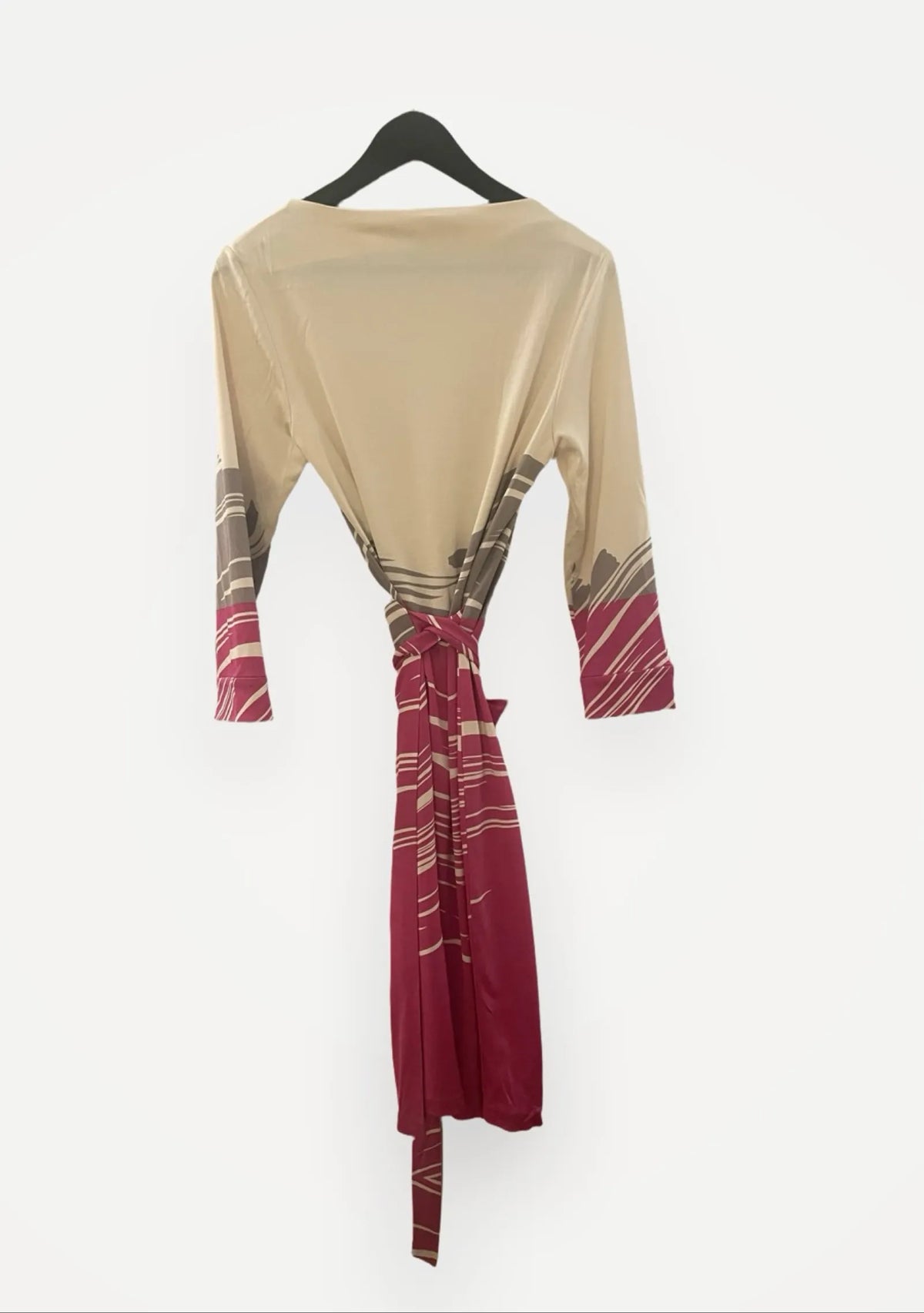 Diane Von Furstenberg Silk Jersey Midi Wrap Dress