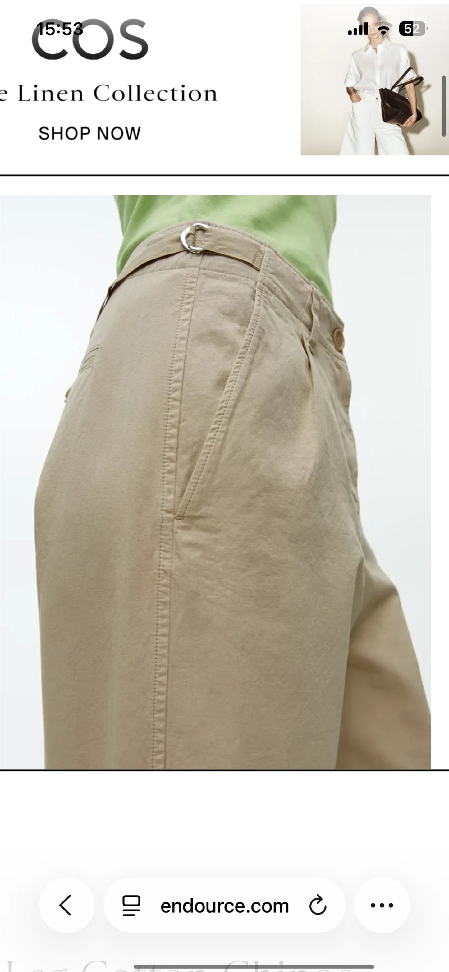 Arket Barrel Leg-chinos