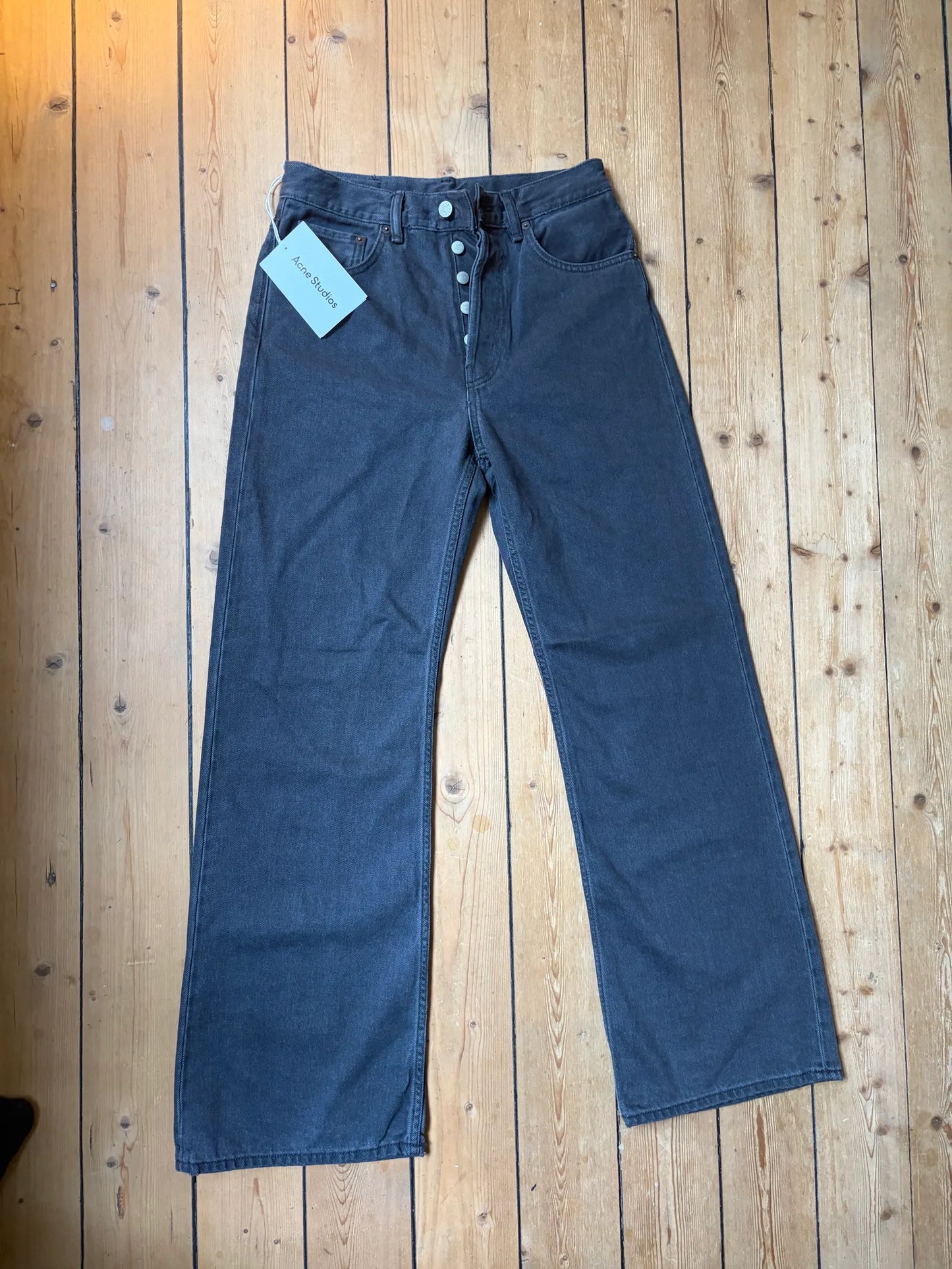Acne Studios 2021f Faded Black-jeans NWT