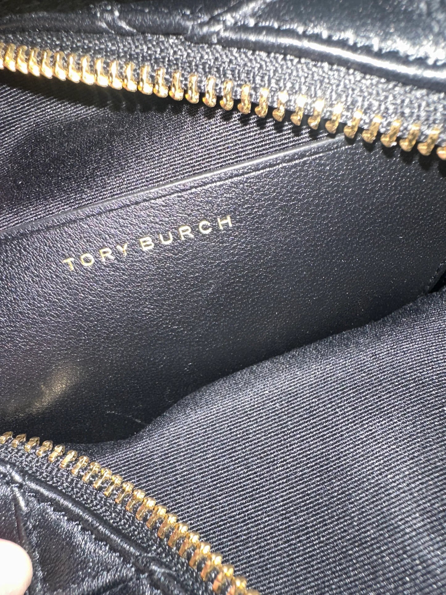Tory Burch Fleming Soft Svart-skinnaxelremsväska NWOT