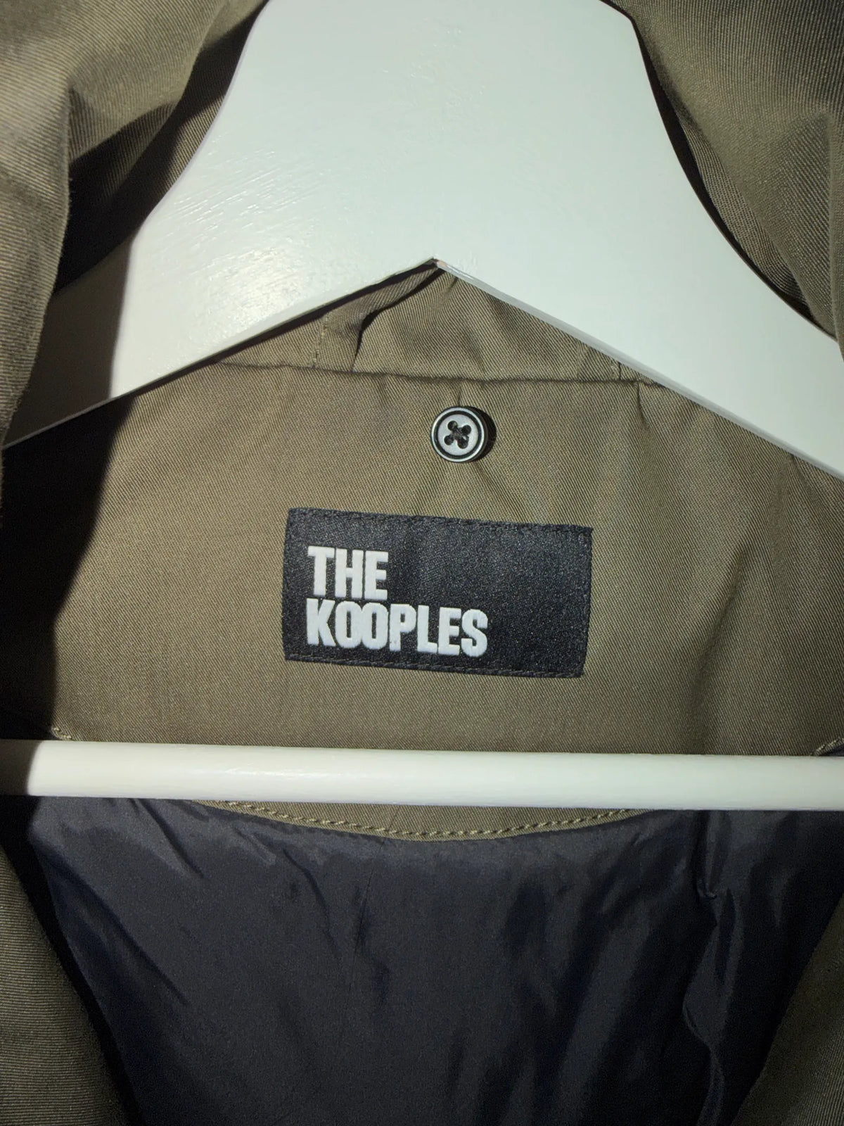 The Kooples Vattenavvisande Parkas Med Khaki Sherpakrage-rock