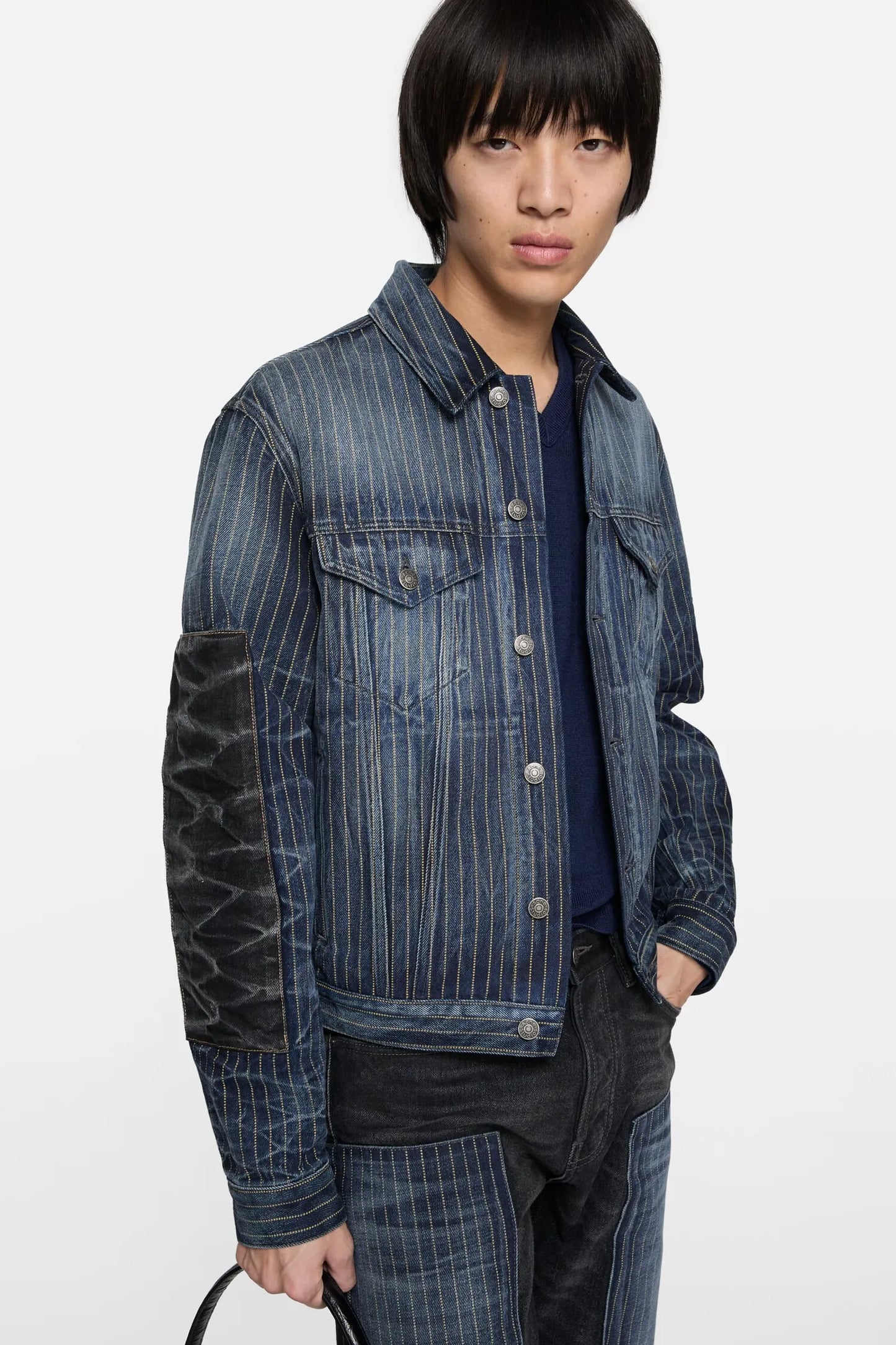 Acne Studios Patchwork Denim Jacket