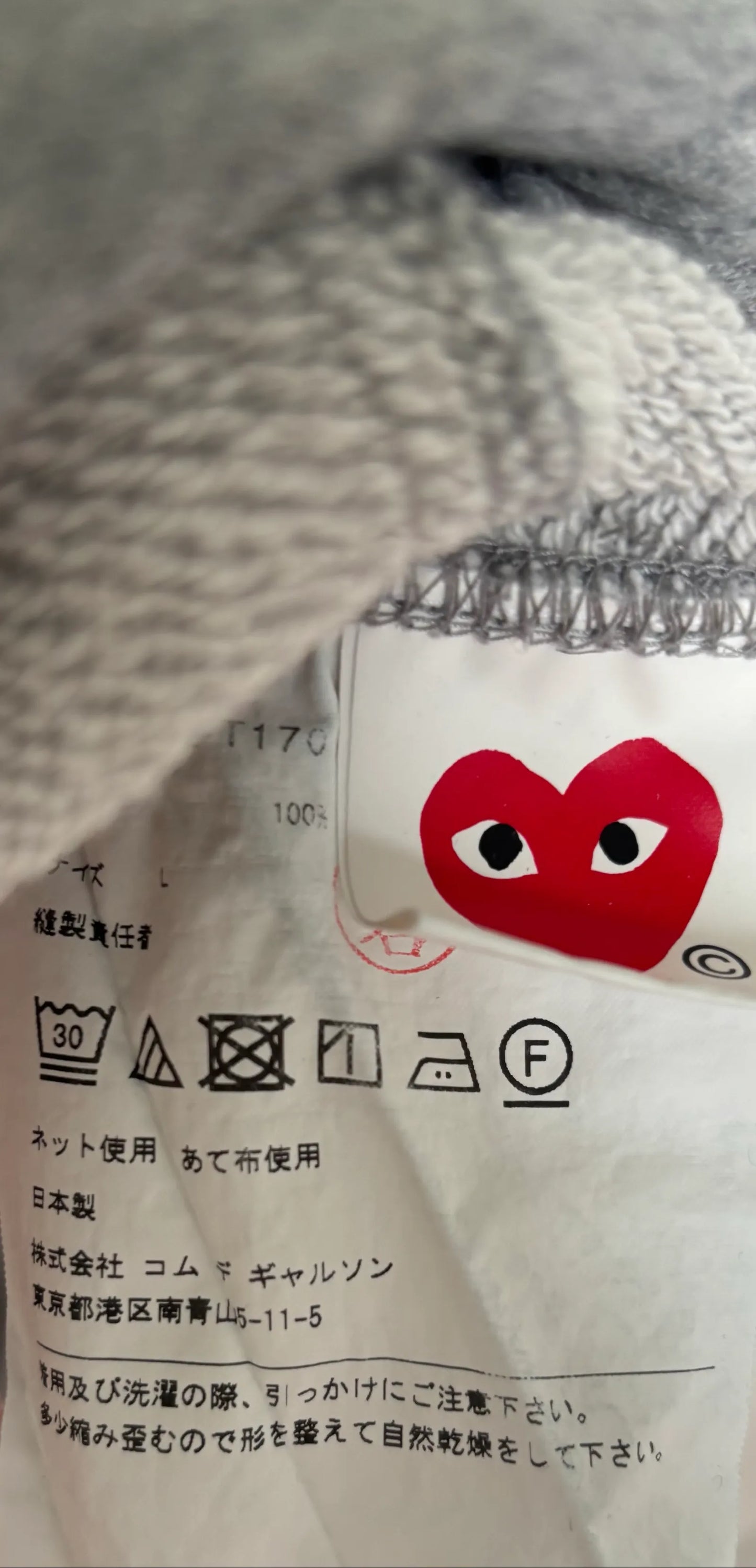 Comme Des Garcons Play Hoodie