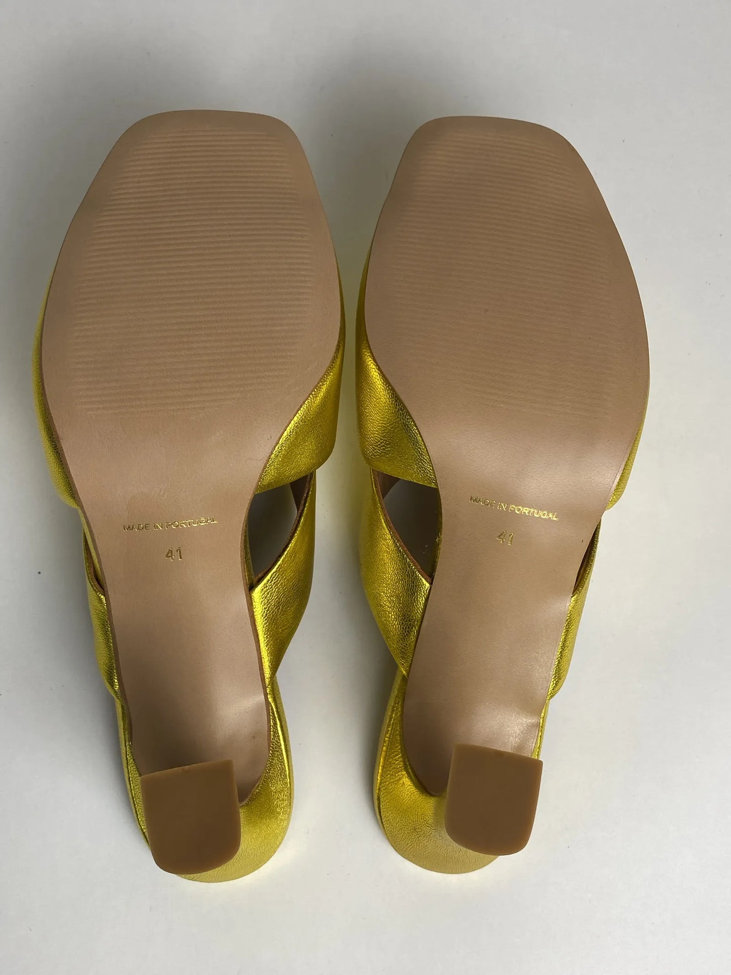 Blankens The Lily Chartreuse-skinnklackar NWT