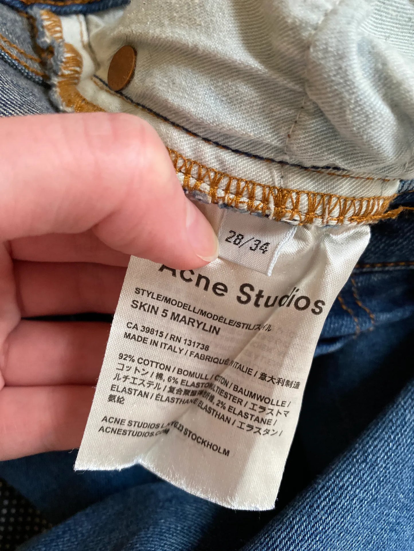 Acne Studios Skin 5 Marylin Jeans