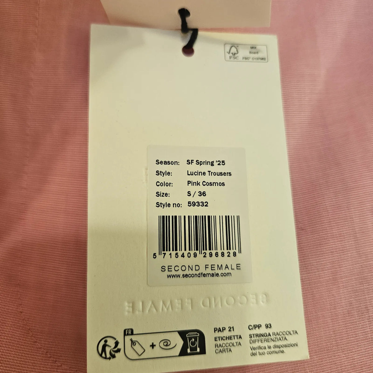 Second Female Lucine , Pink Cosmos Trousers
