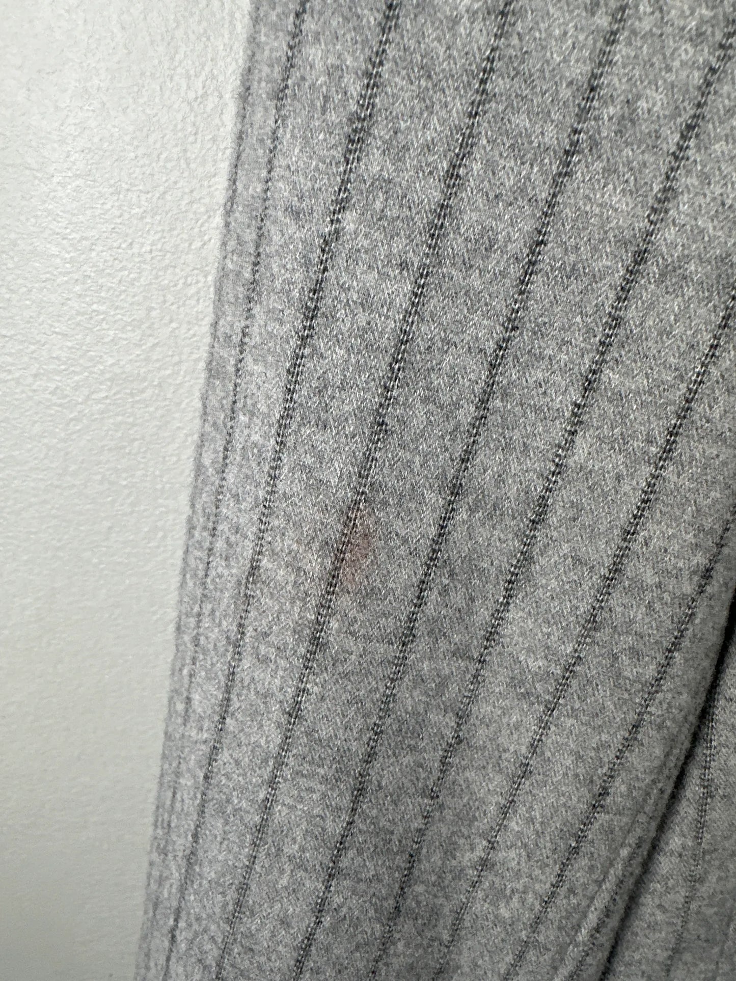 Marcéla Gal Wool Collarless Grey Pinstripe-ullkavaj