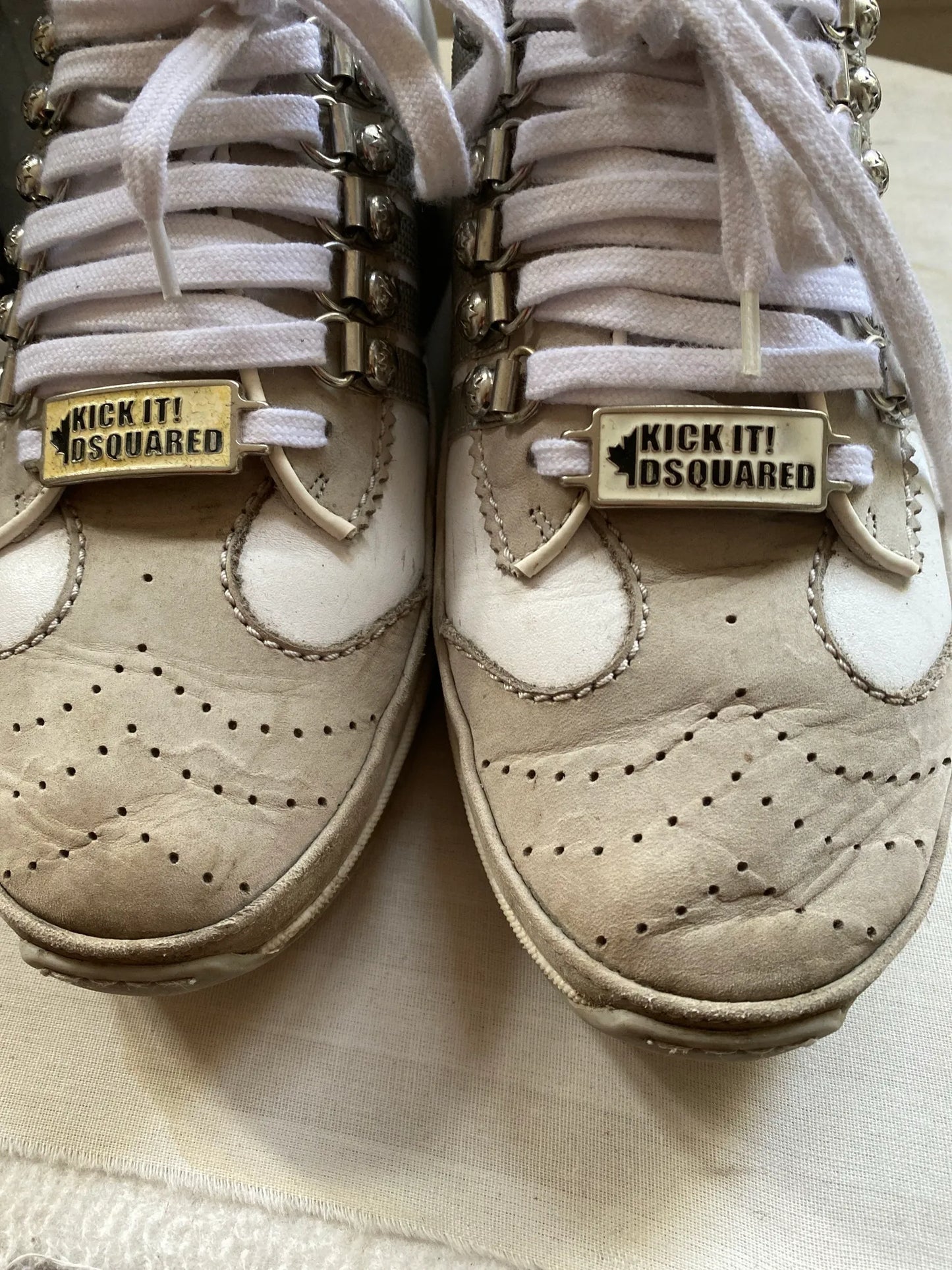 Dsquared2 Vitello-skinnsneakers