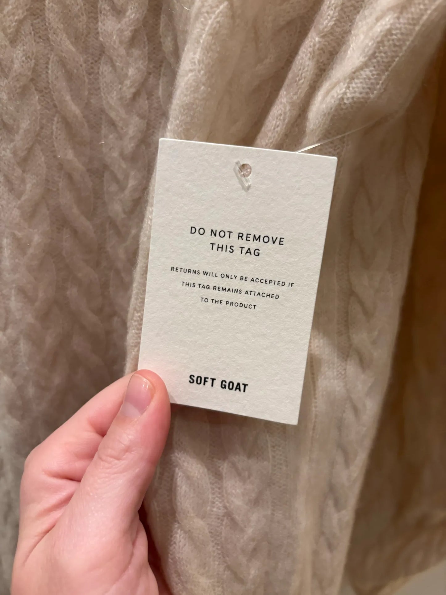 Soft Goat-kashmirklänning NWT