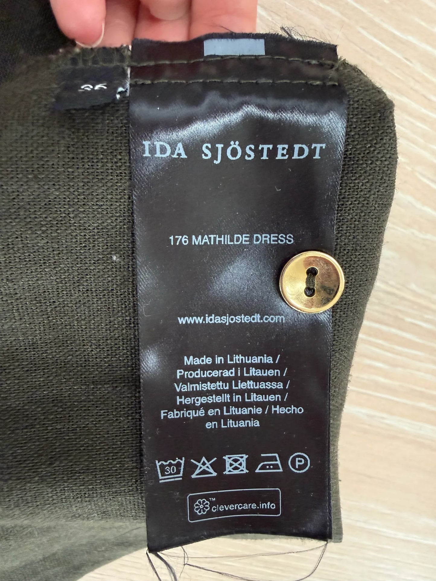 Ida Sjöstedt Mathilde-linneklänning NWOT