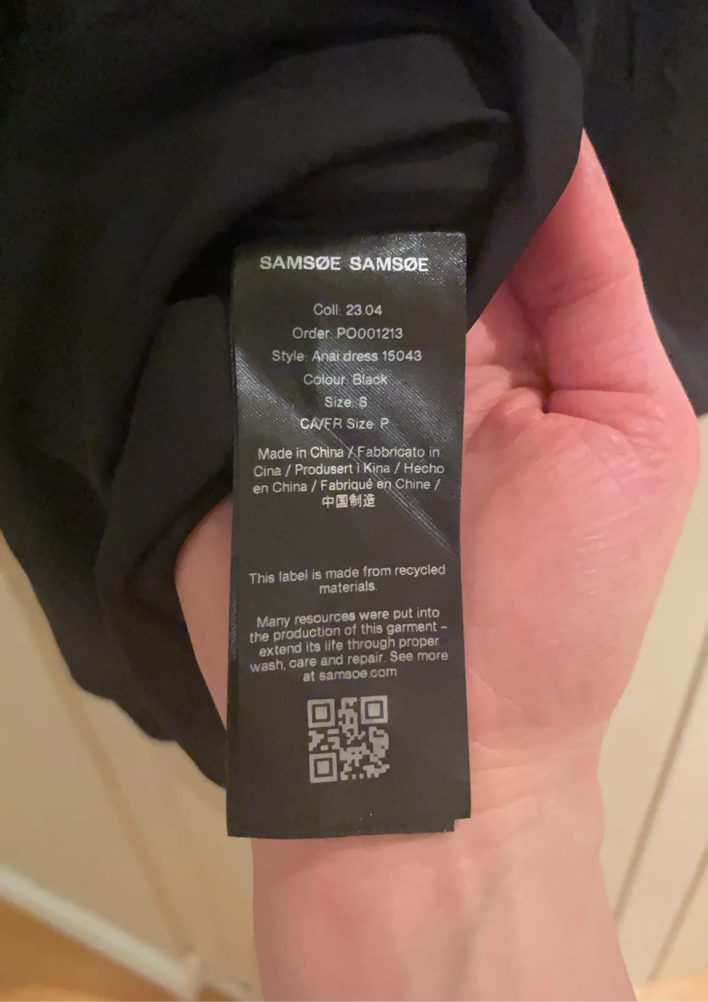 Samsøe Samsøe Anai-klänning NWOT