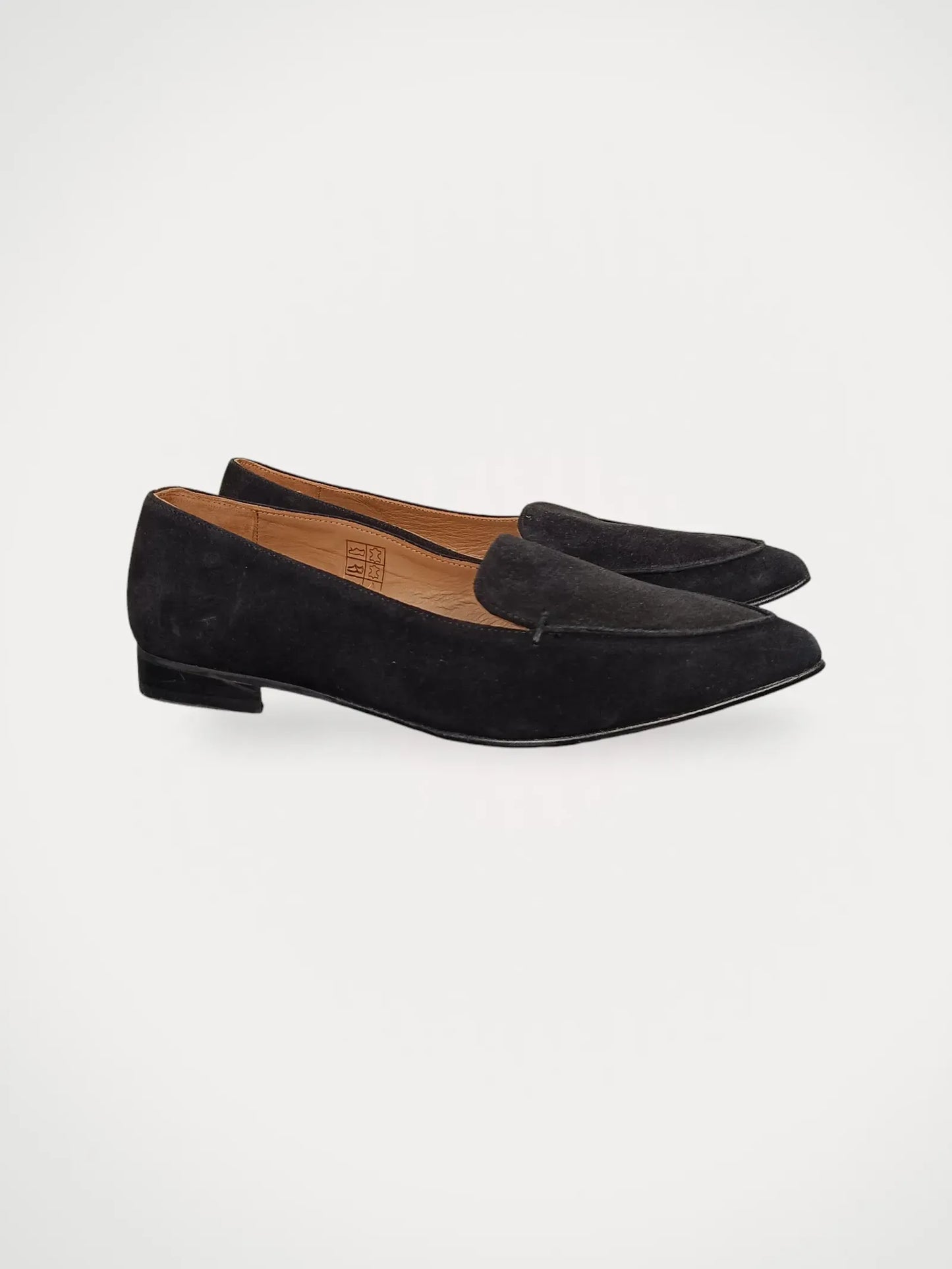 Flattered Alex Black Suede-loafers