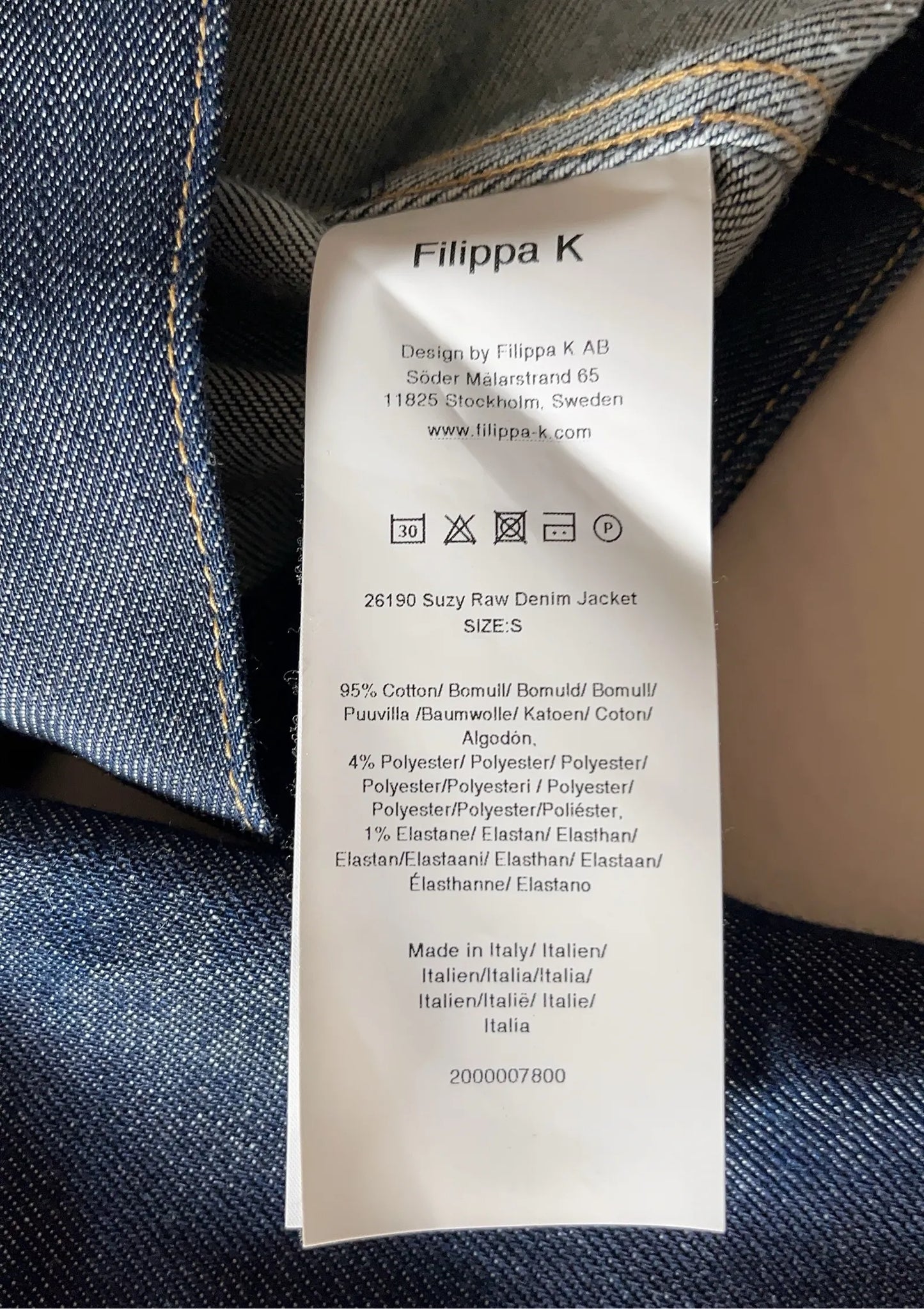 Filippa K Suzy Raw Demin Jacket