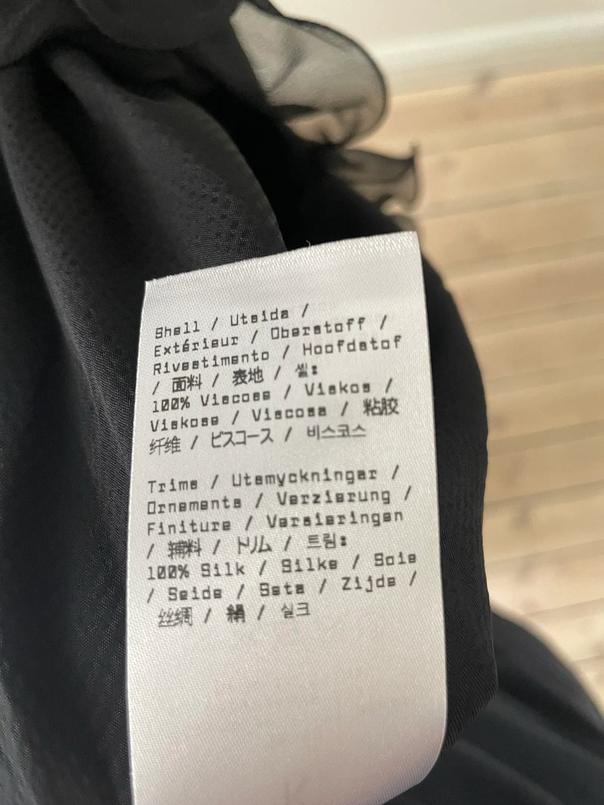 Filippa K Structure Frill-sidenklänning NWOT