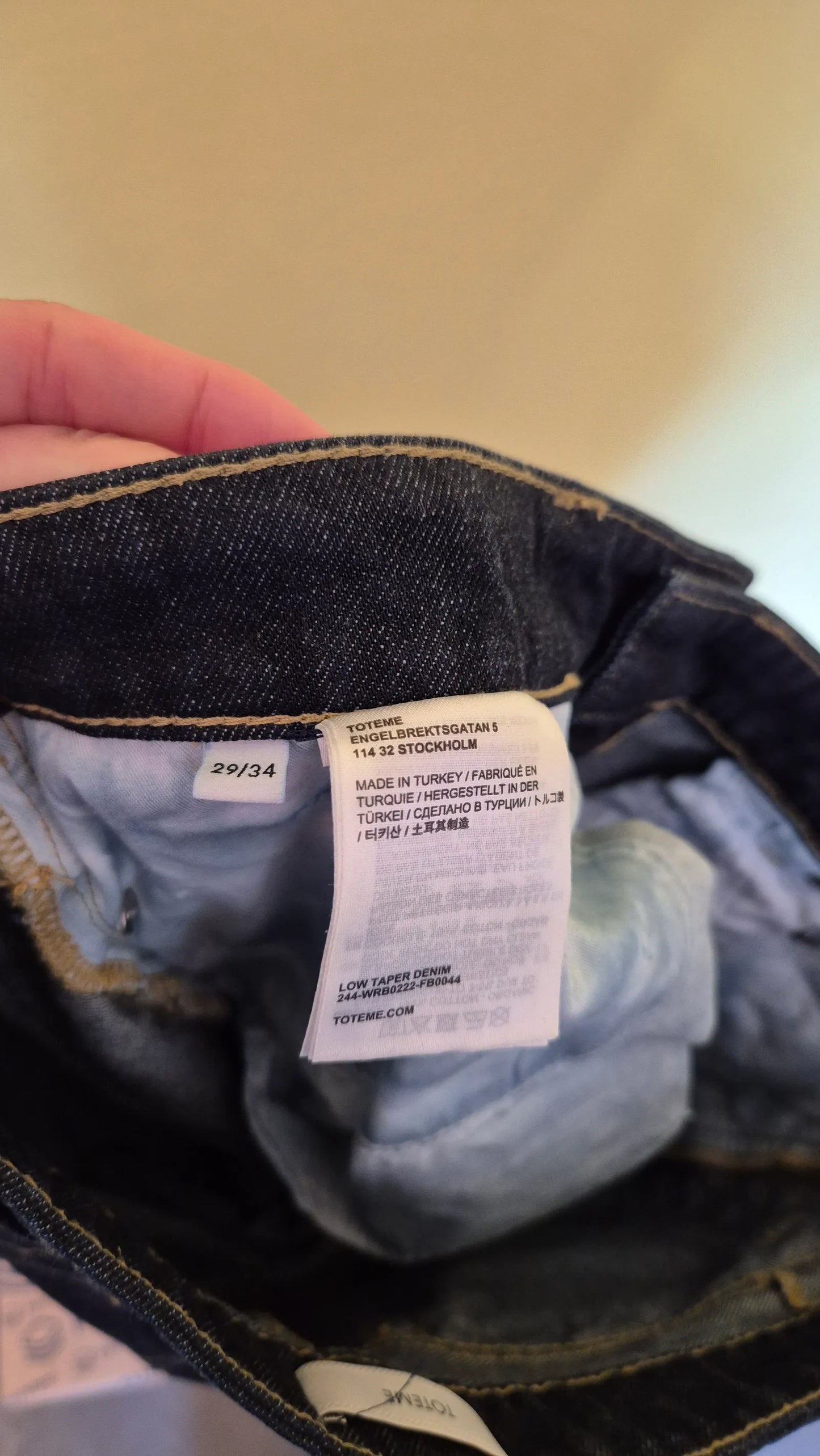 Toteme Low Taper Denim Jeans