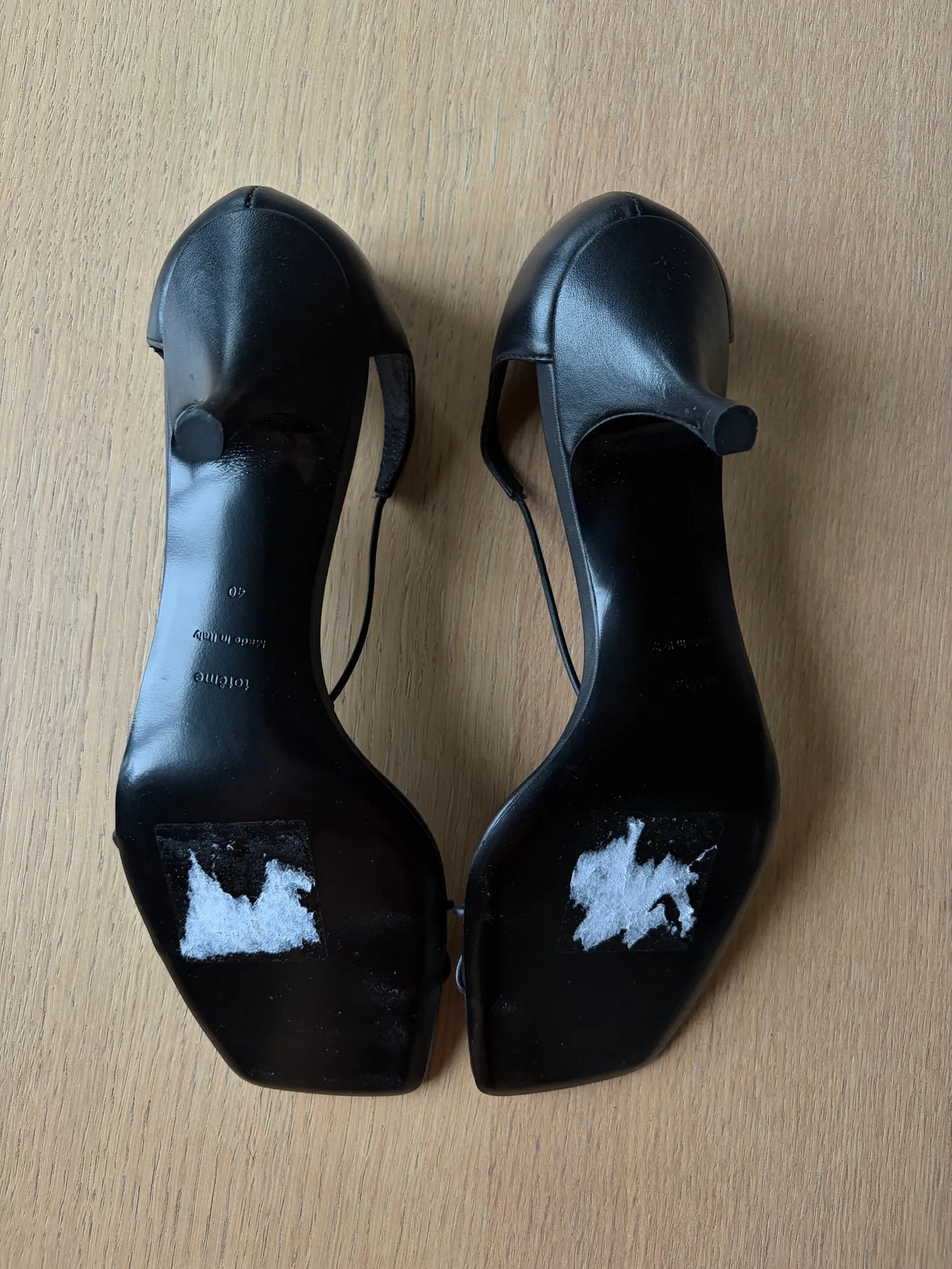Toteme Knot Leather Heels