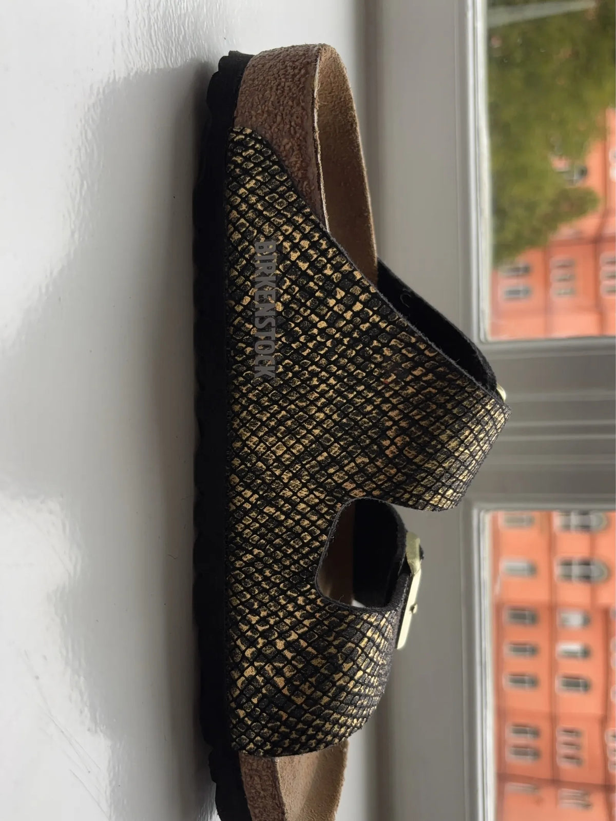 Birkenstock Arizona Mf Shiny Python-sandaler