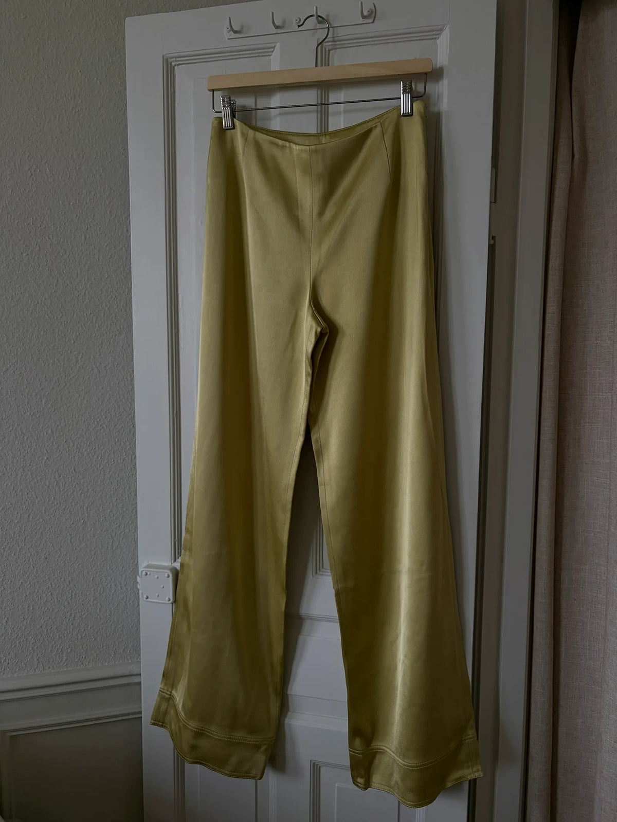 Toteme High-rise Satin Wide-leg Trousers