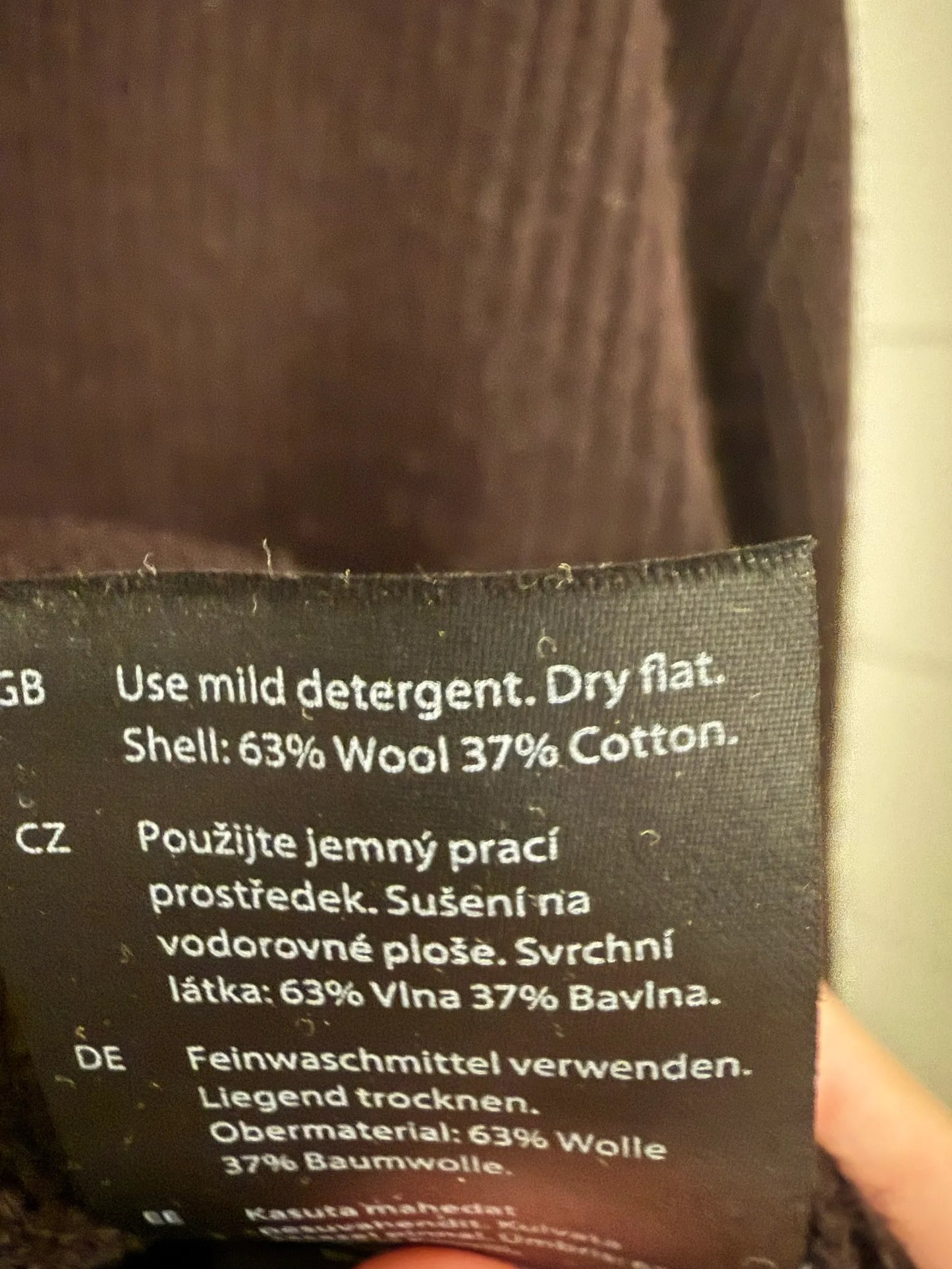 Cos Wool And Cotton Half Zip-ullsweatshirt