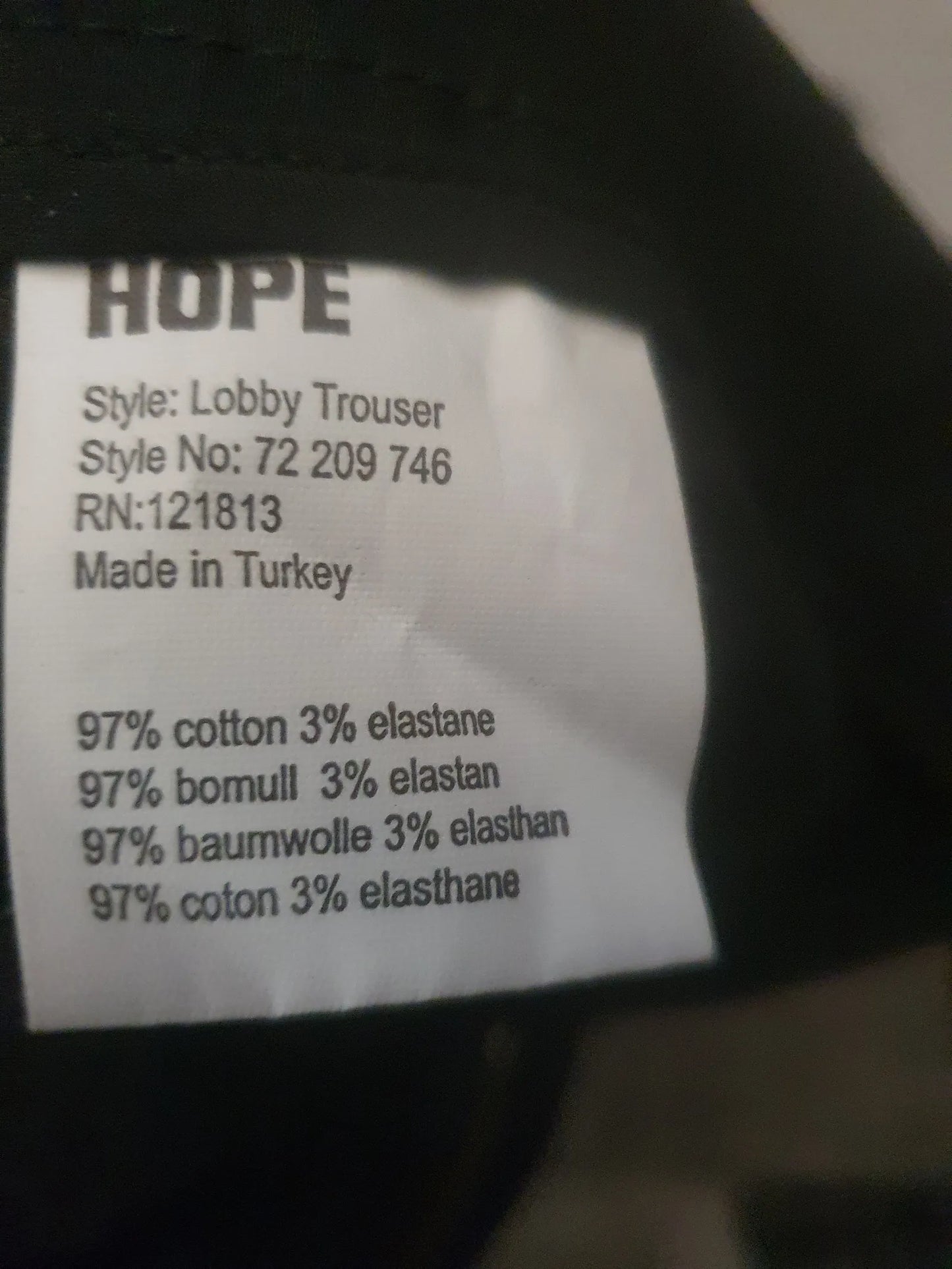 Hope Lobby Suit Trousers