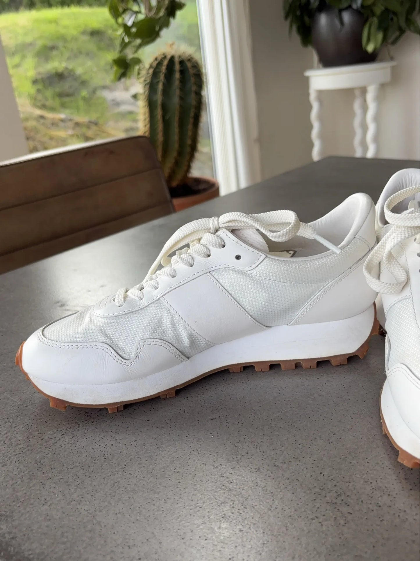Ralph Lauren-skinnsneakers