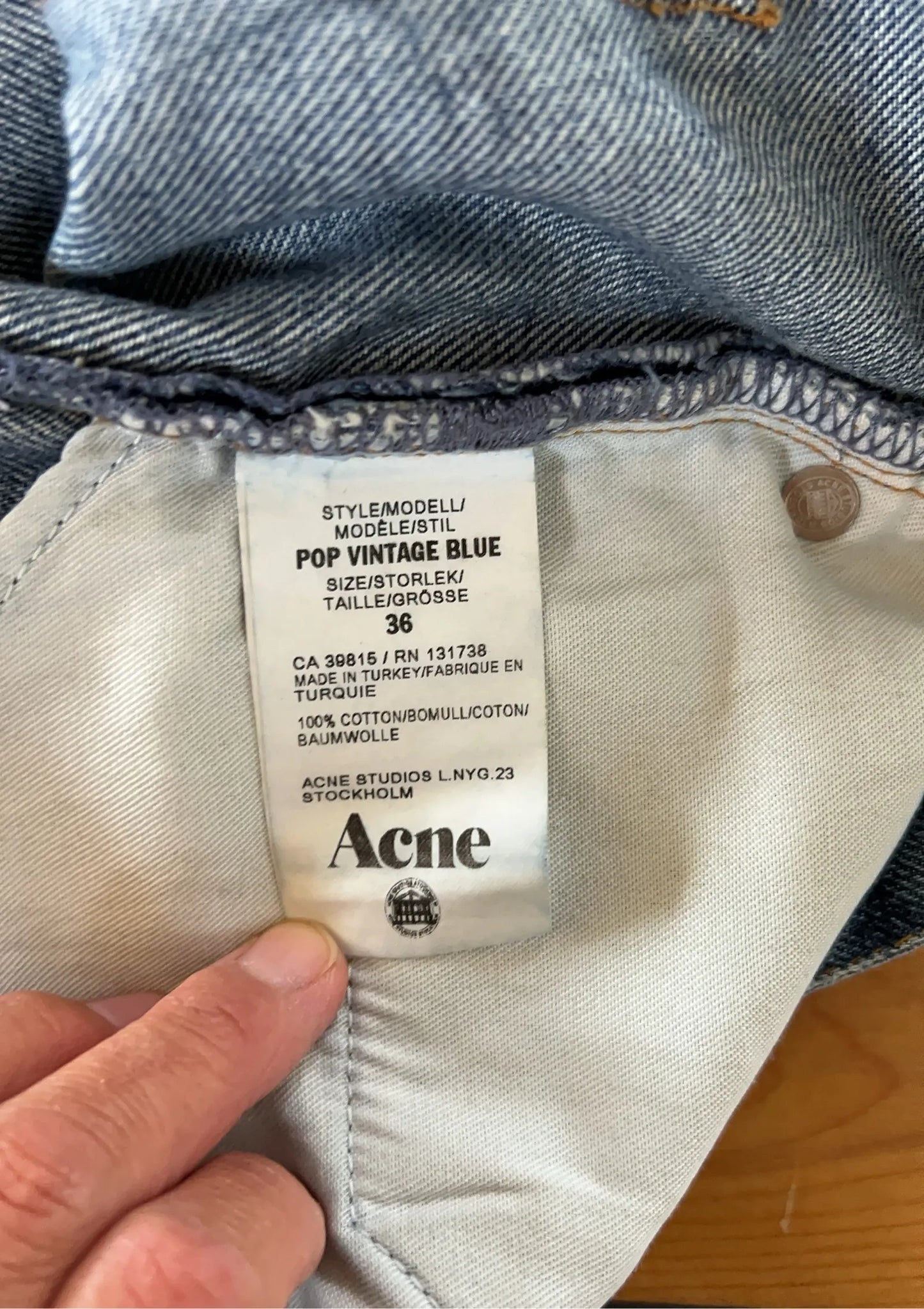 Acne Studios Pop Vintage Blue-jeans