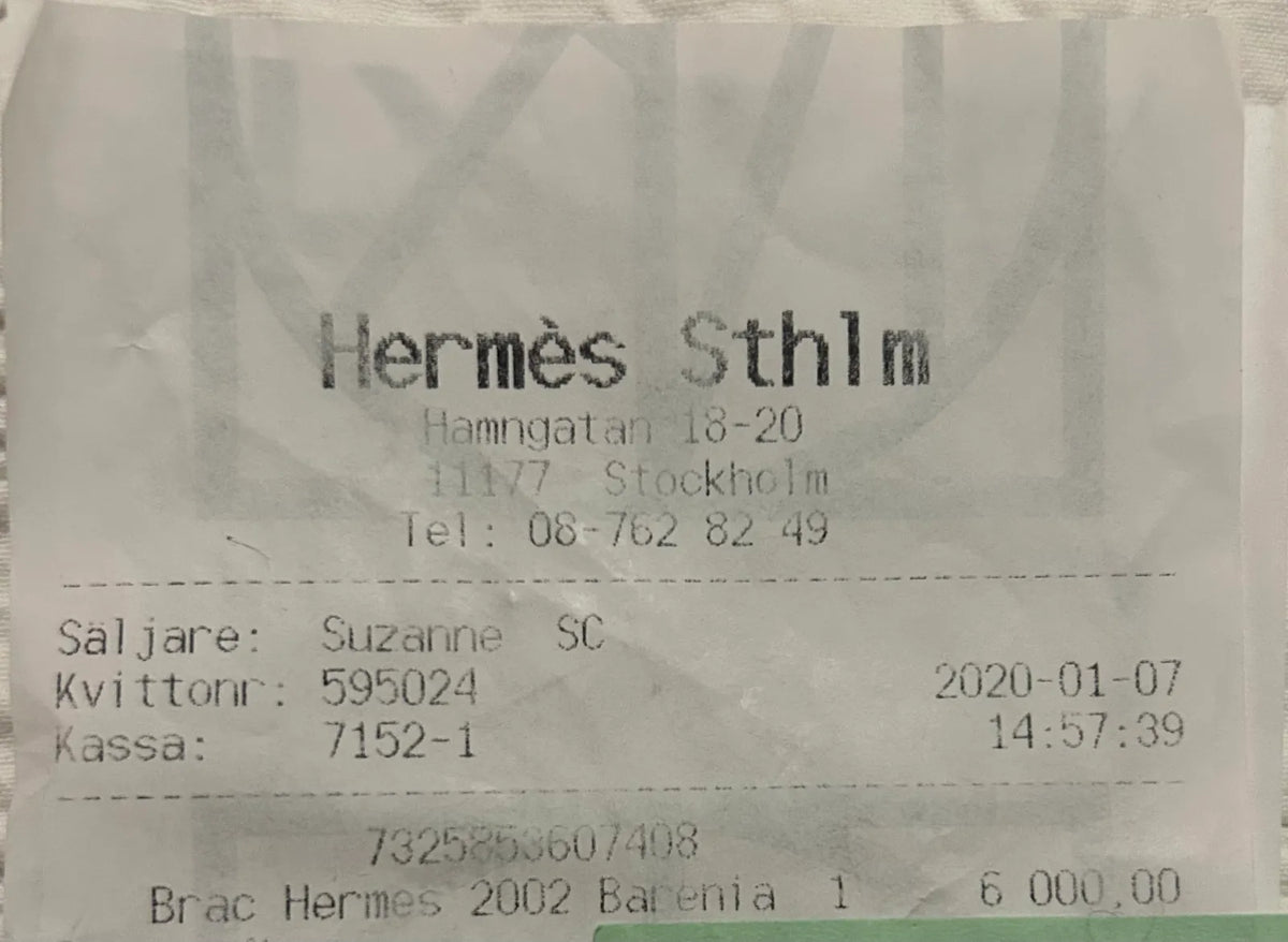 Hermès Hermés Tad Manchette 2002-skinnarmband NWOT