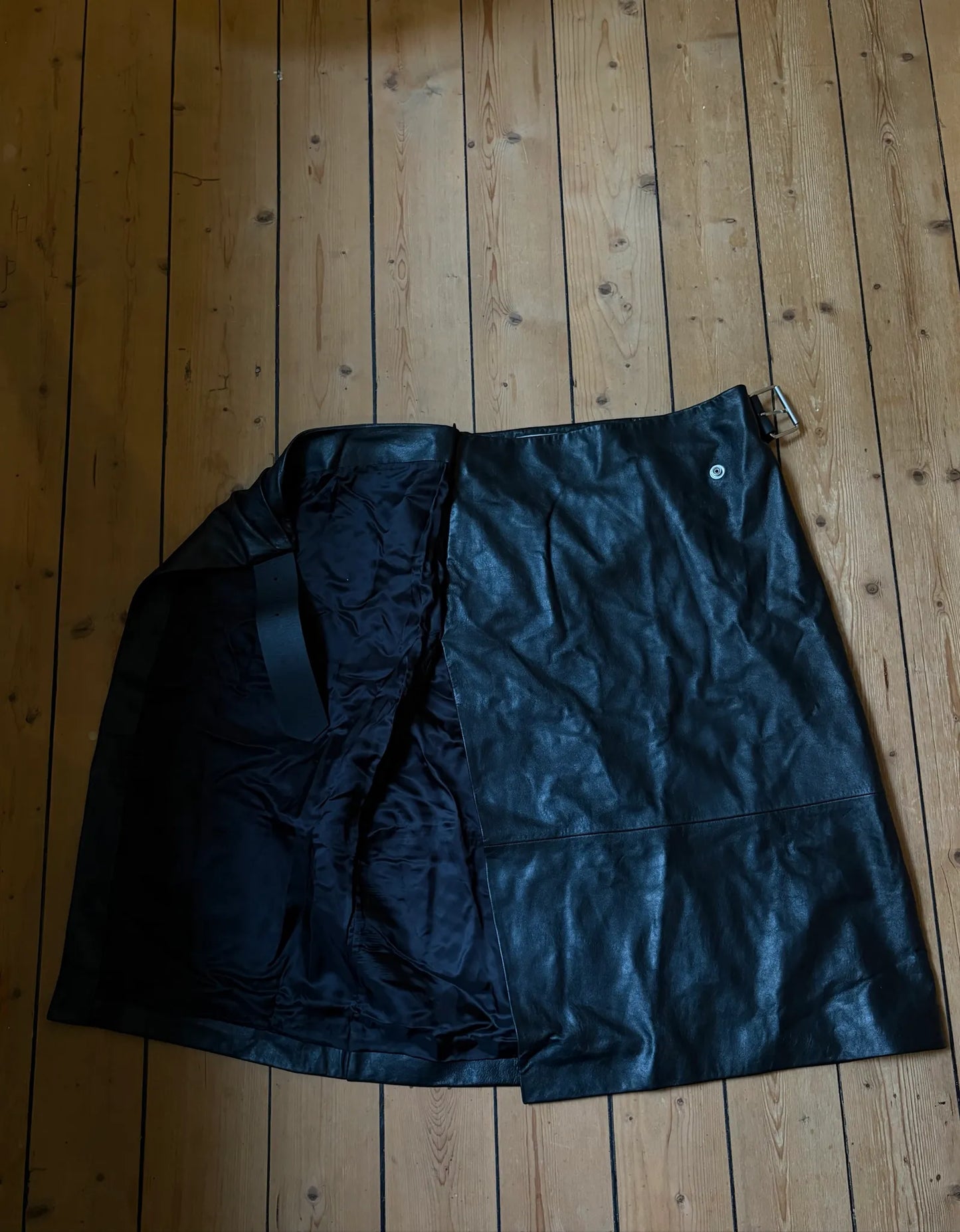 Acne Studios Leather Wrap-skinnkjol