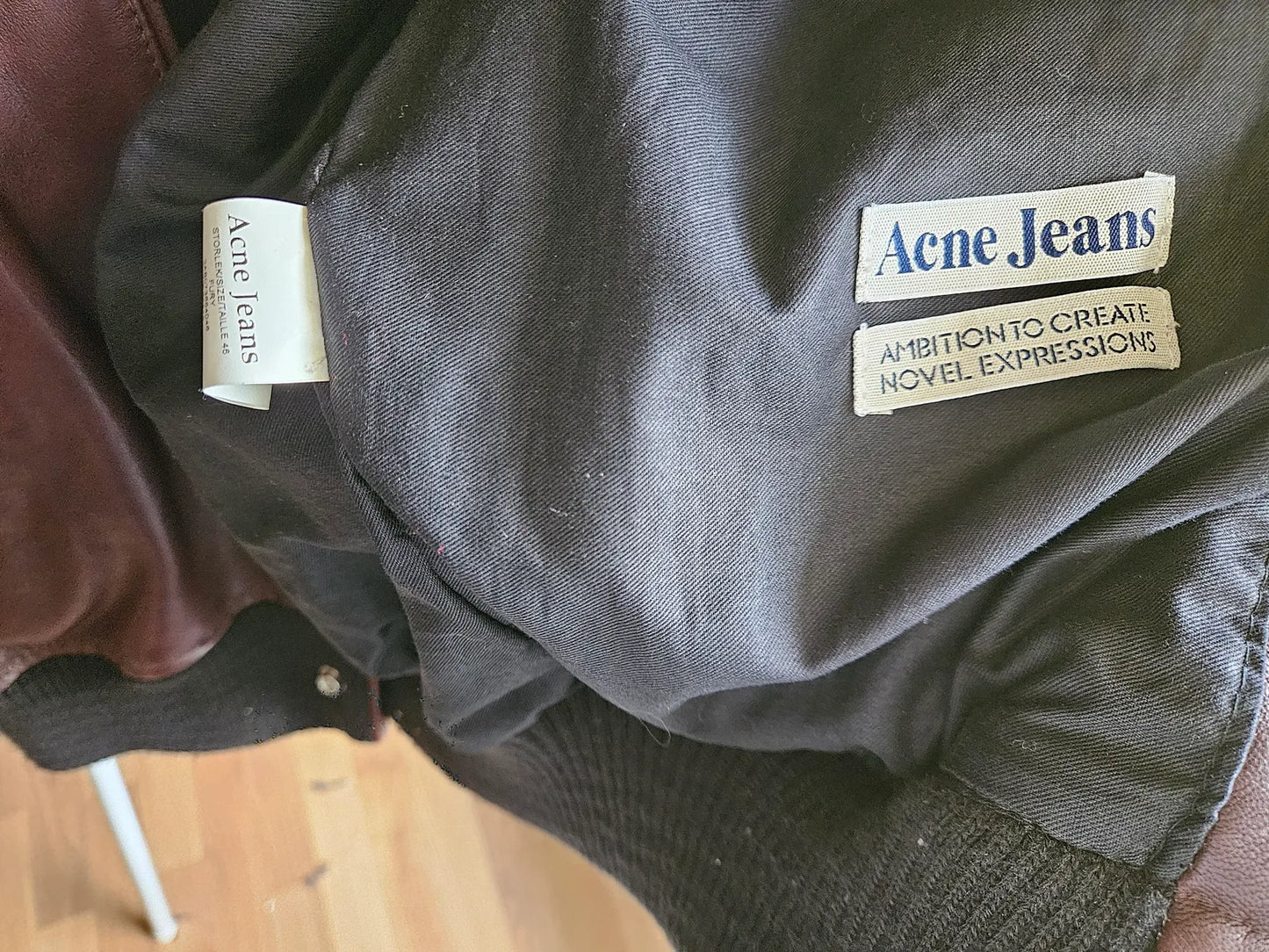 Acne Jeans Leather jacket