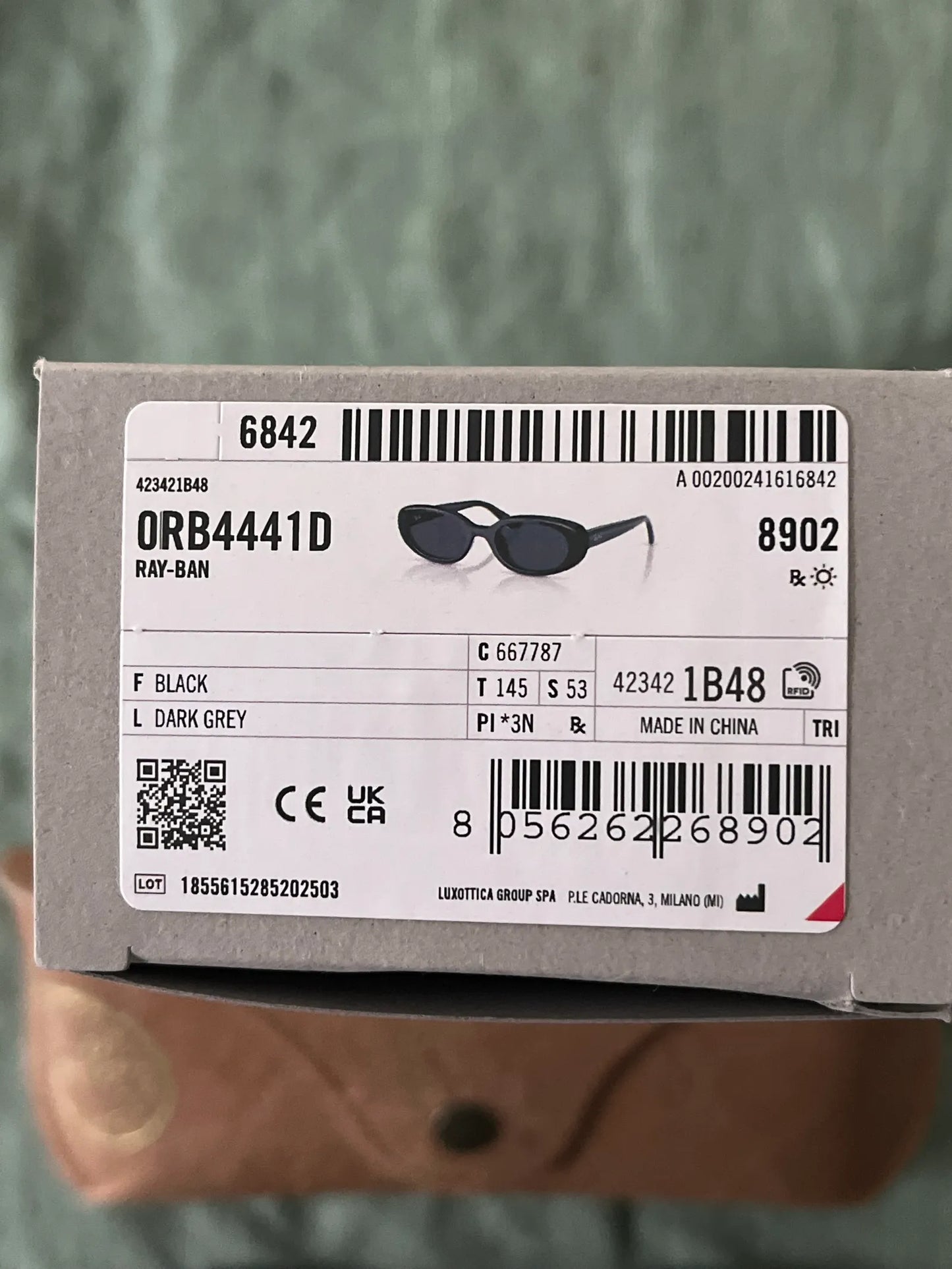 Ray-Ban Rb4441d-solglasögon NWOT