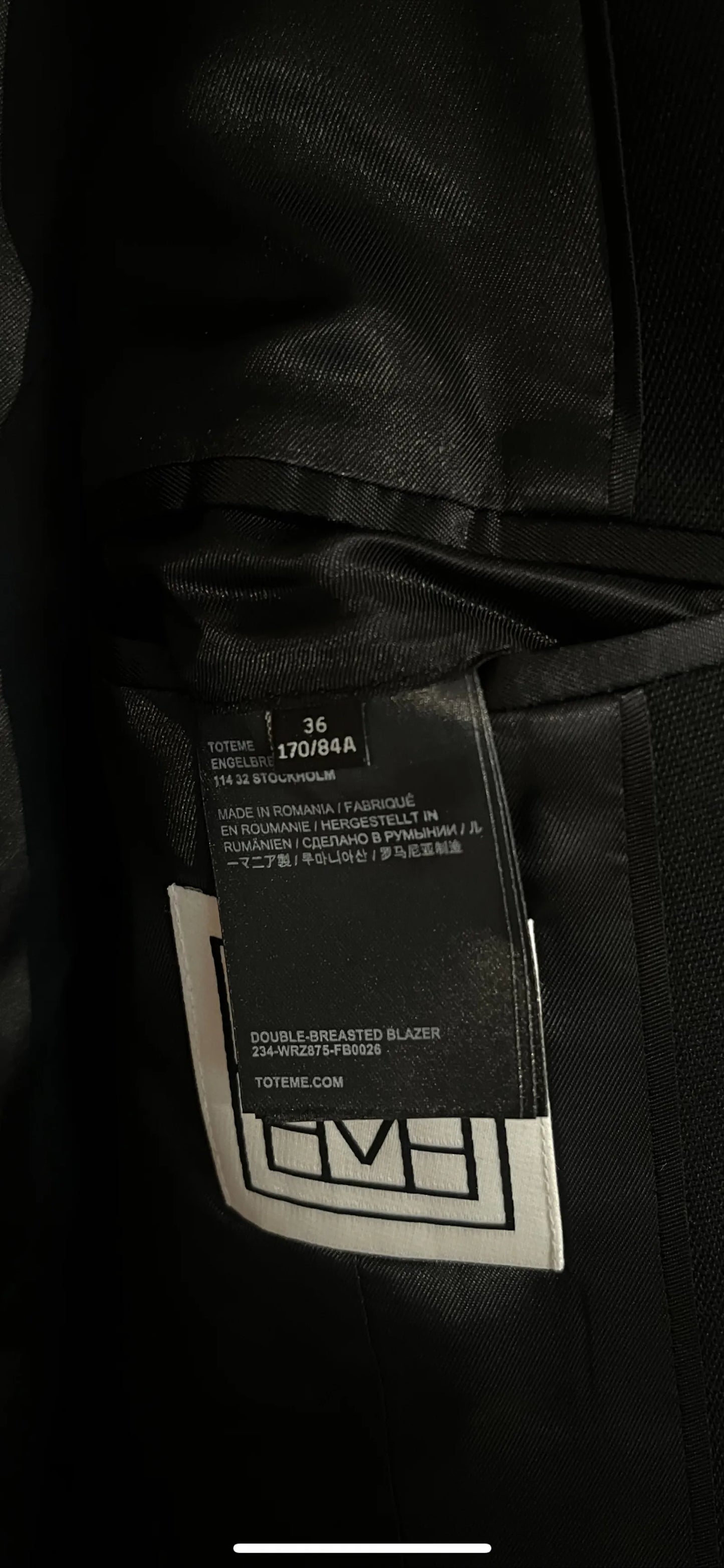 Toteme Double Breasted-ullkavaj