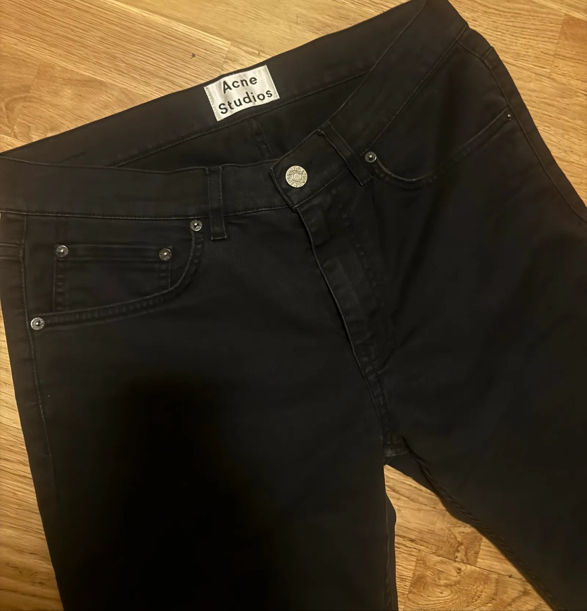 Acne Studios Ace Ups Black Jeans