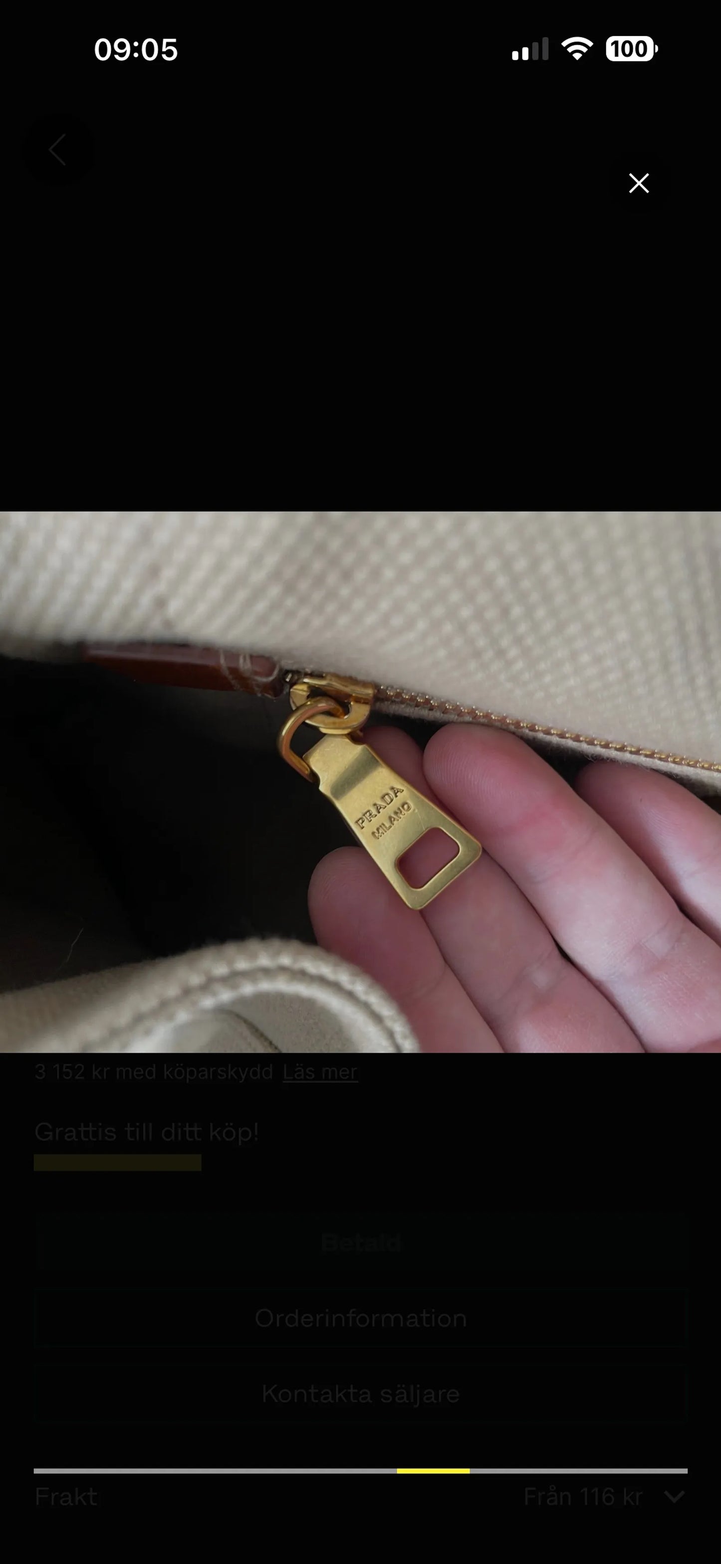 Prada Canapa Tote Handbag