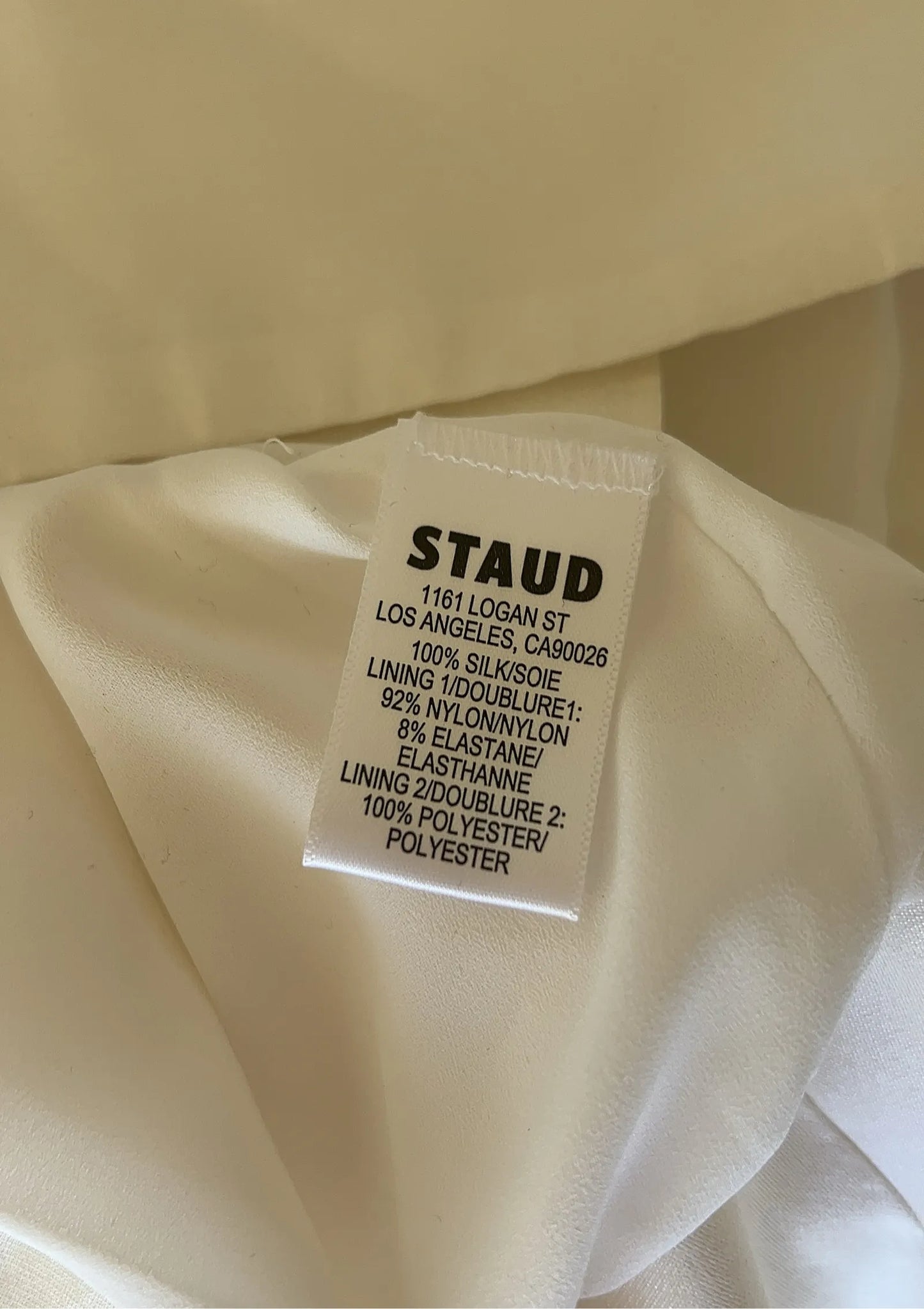 Staud Lidia Silk-sidenklänning NWT