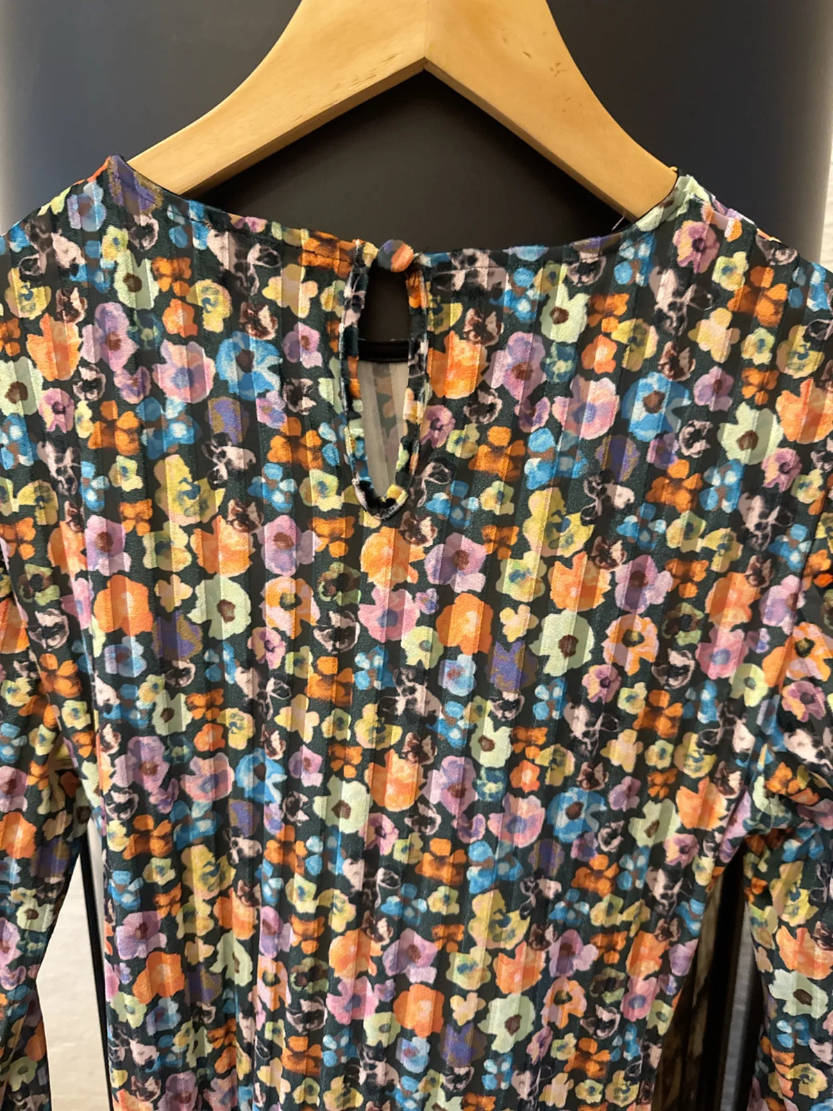 Stine Goya Linn Velvet Flower Dress