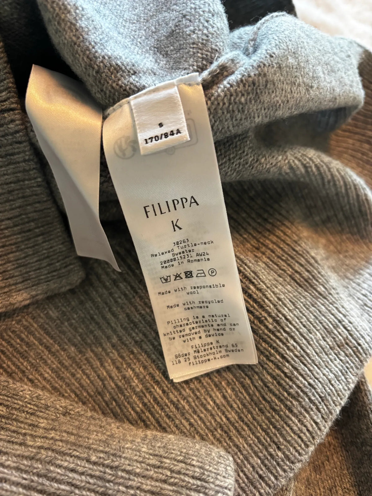 Filippa K Relaxed Turtleneck-ulltröja NWOT