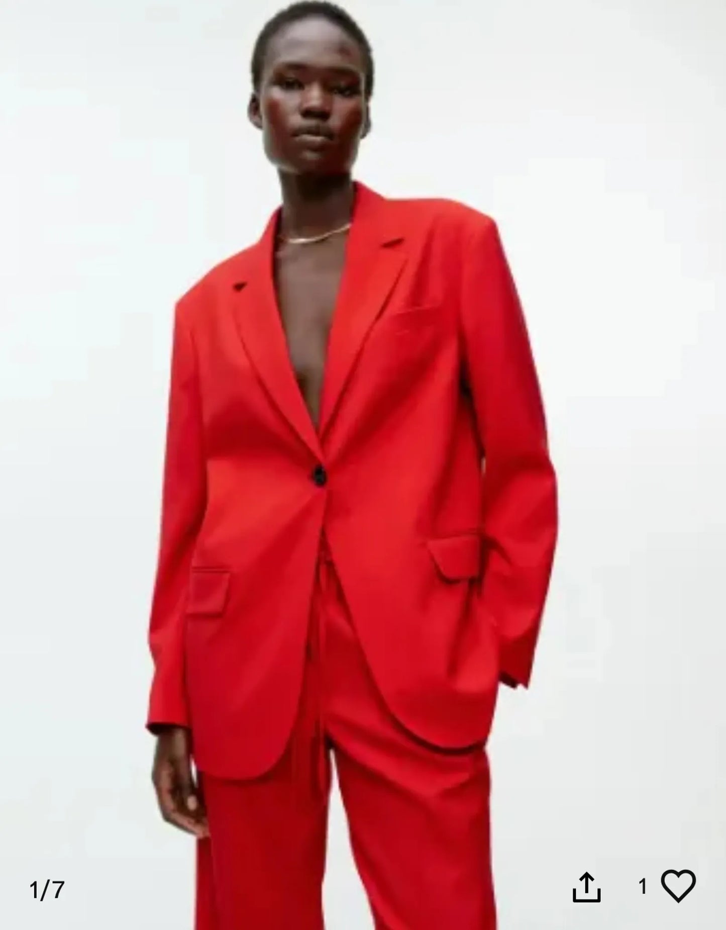 Arket Oversized Hopsack +-ullkostym