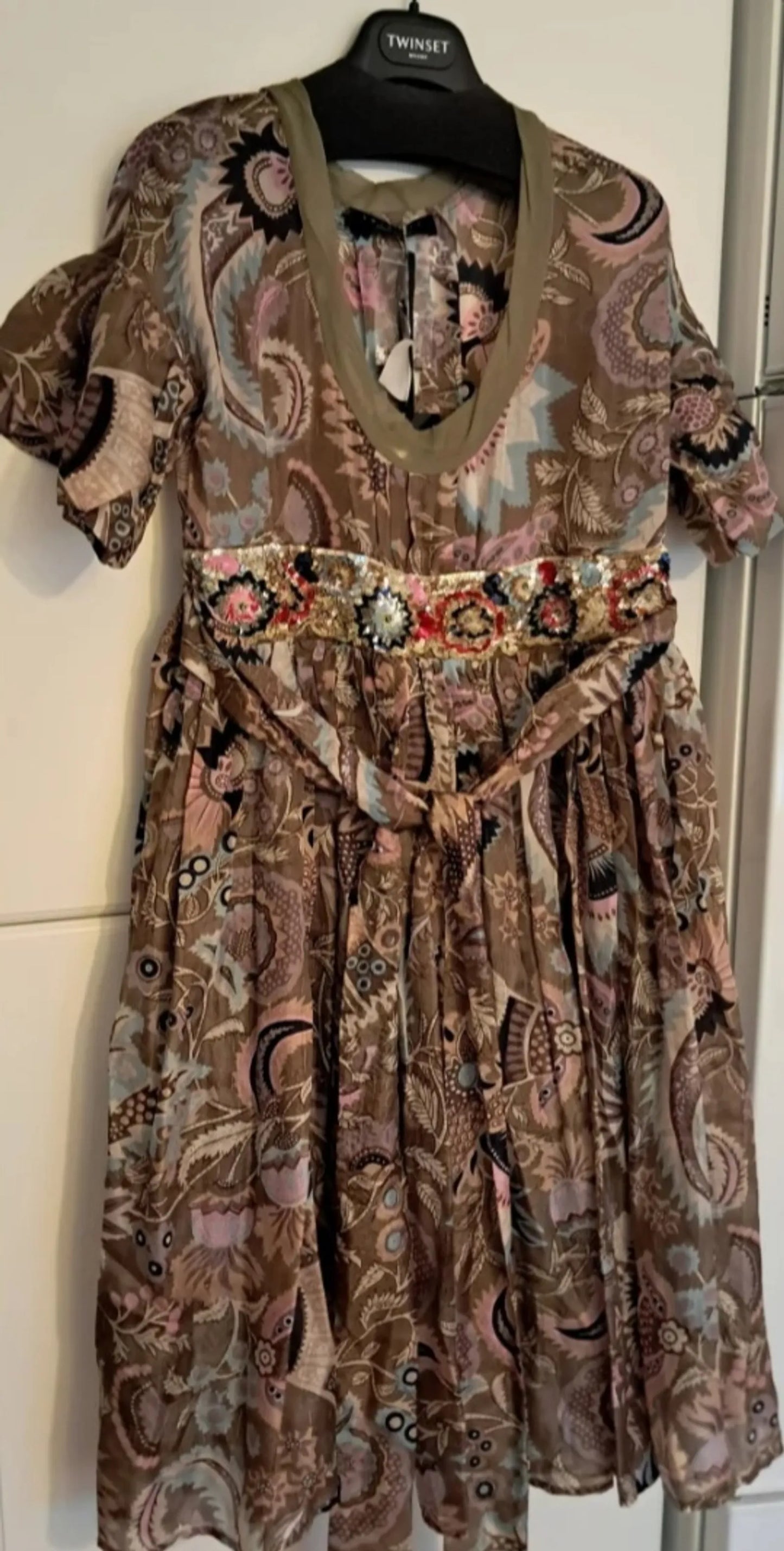 Twinset-sidenklänning NWT