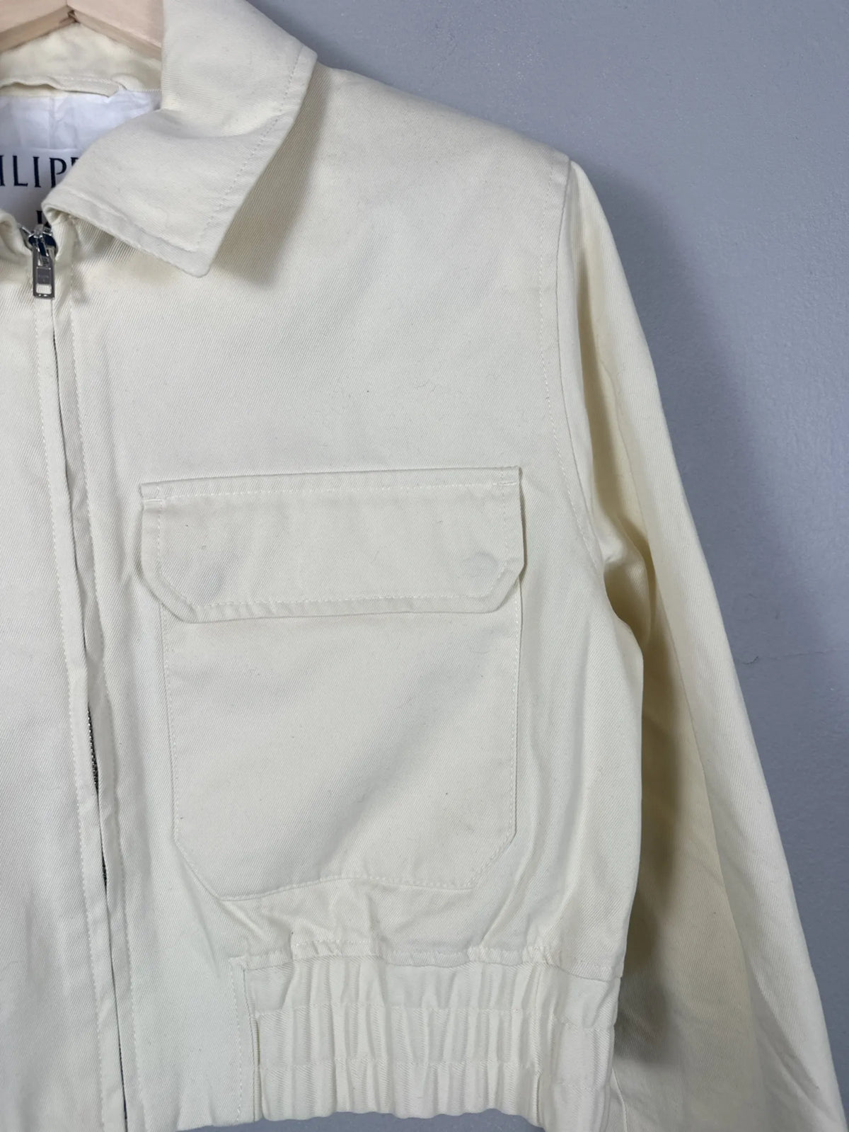 Filippa K Cropped Cotton Zip-jacka