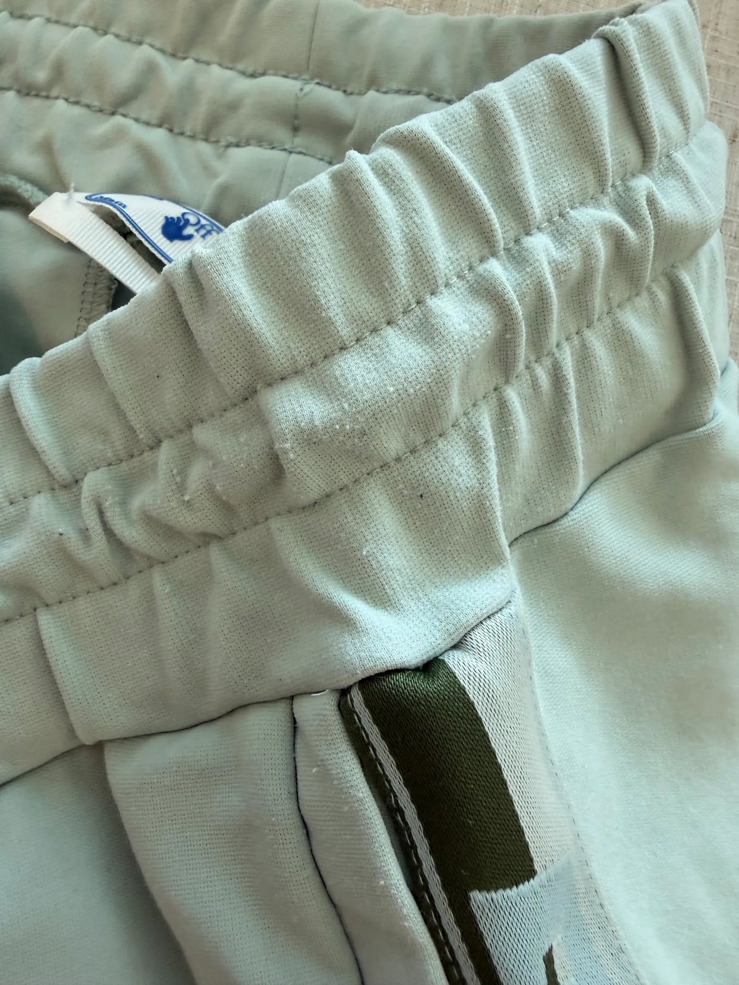 Off-White Athleisure Split Track In Seafoam Green-träningsbyxor NWOT