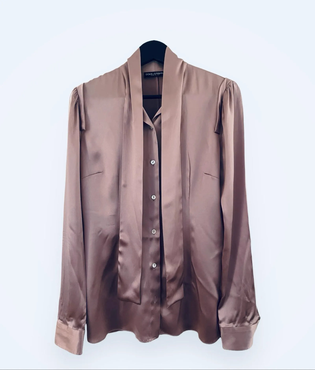Dolce & Gabbana Silk With Pussy-bow Blouse