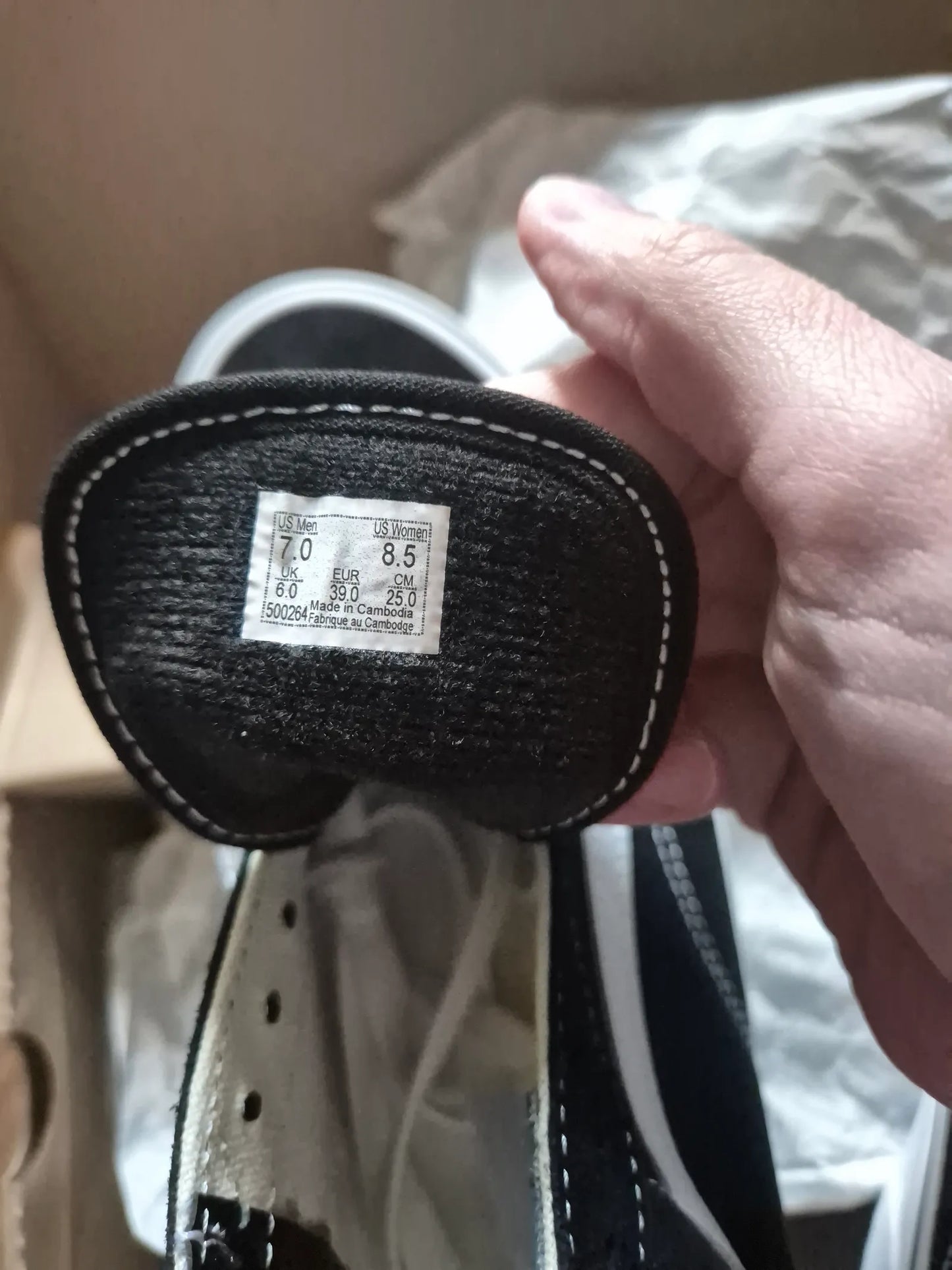 Vans Old School-skinnsneakers NWOT