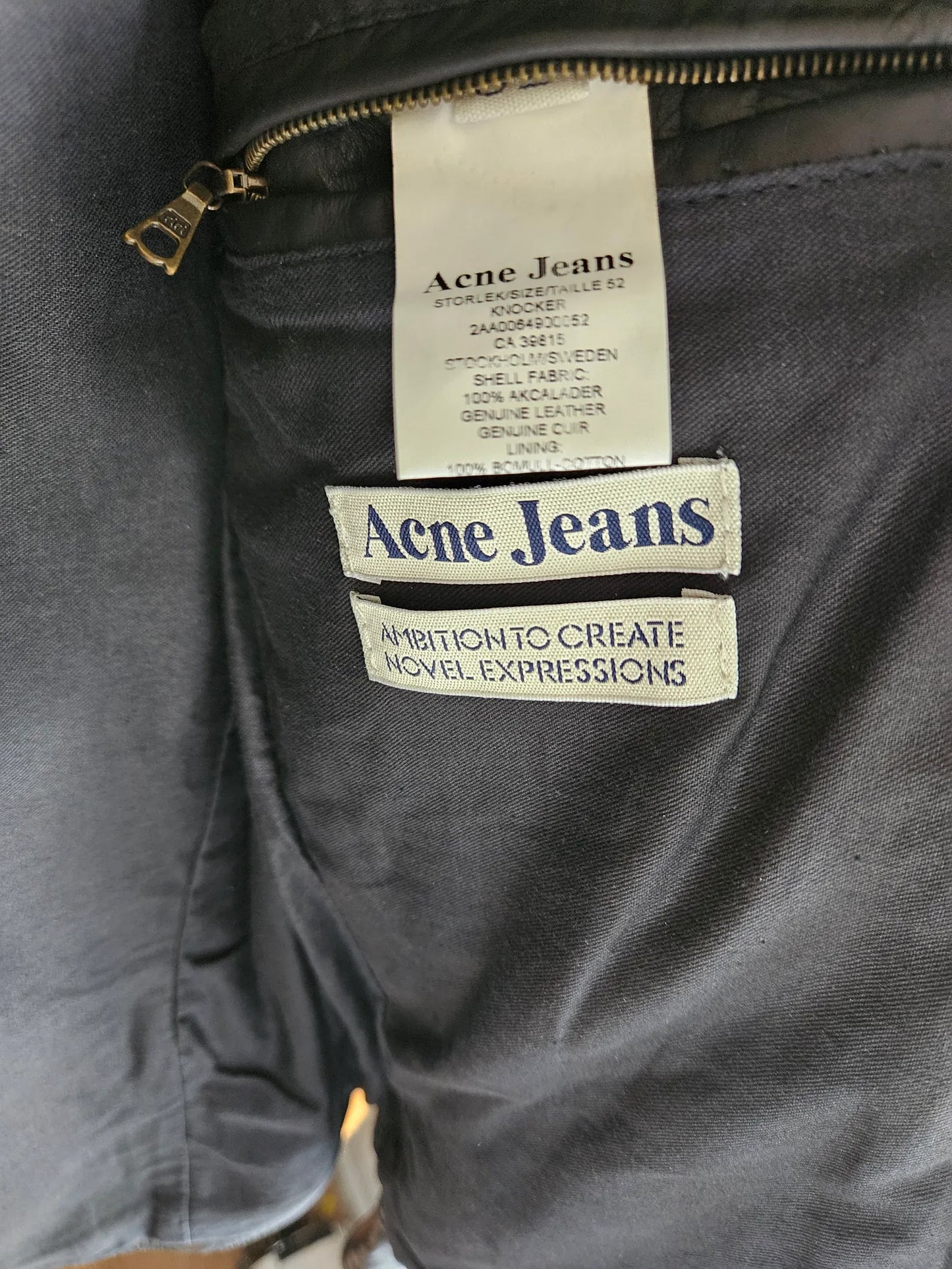 Acne Jeans Leather jacket