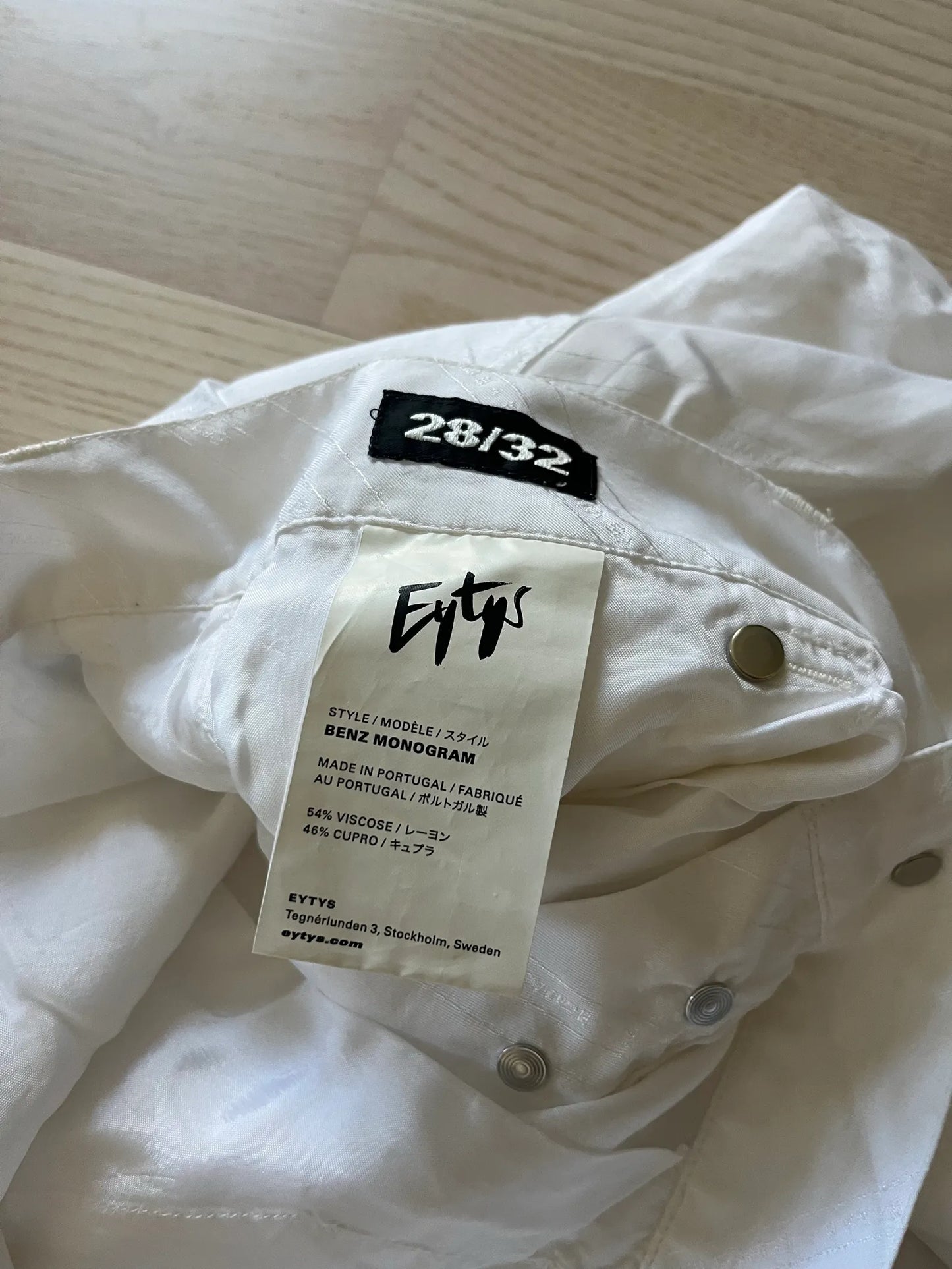 Eytys Benz Monogram White-jeans