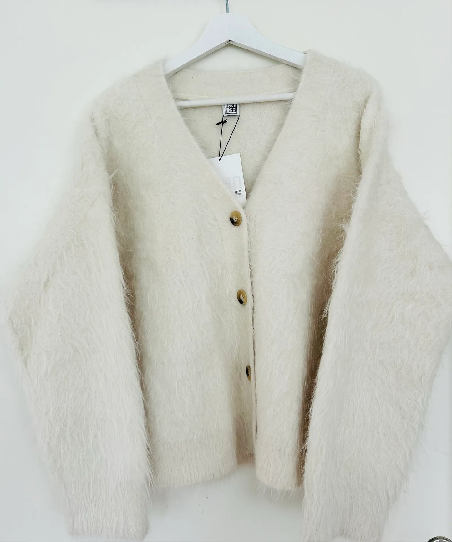 Toteme Boxy Alpacka Cardi Ivory-tröja NWT