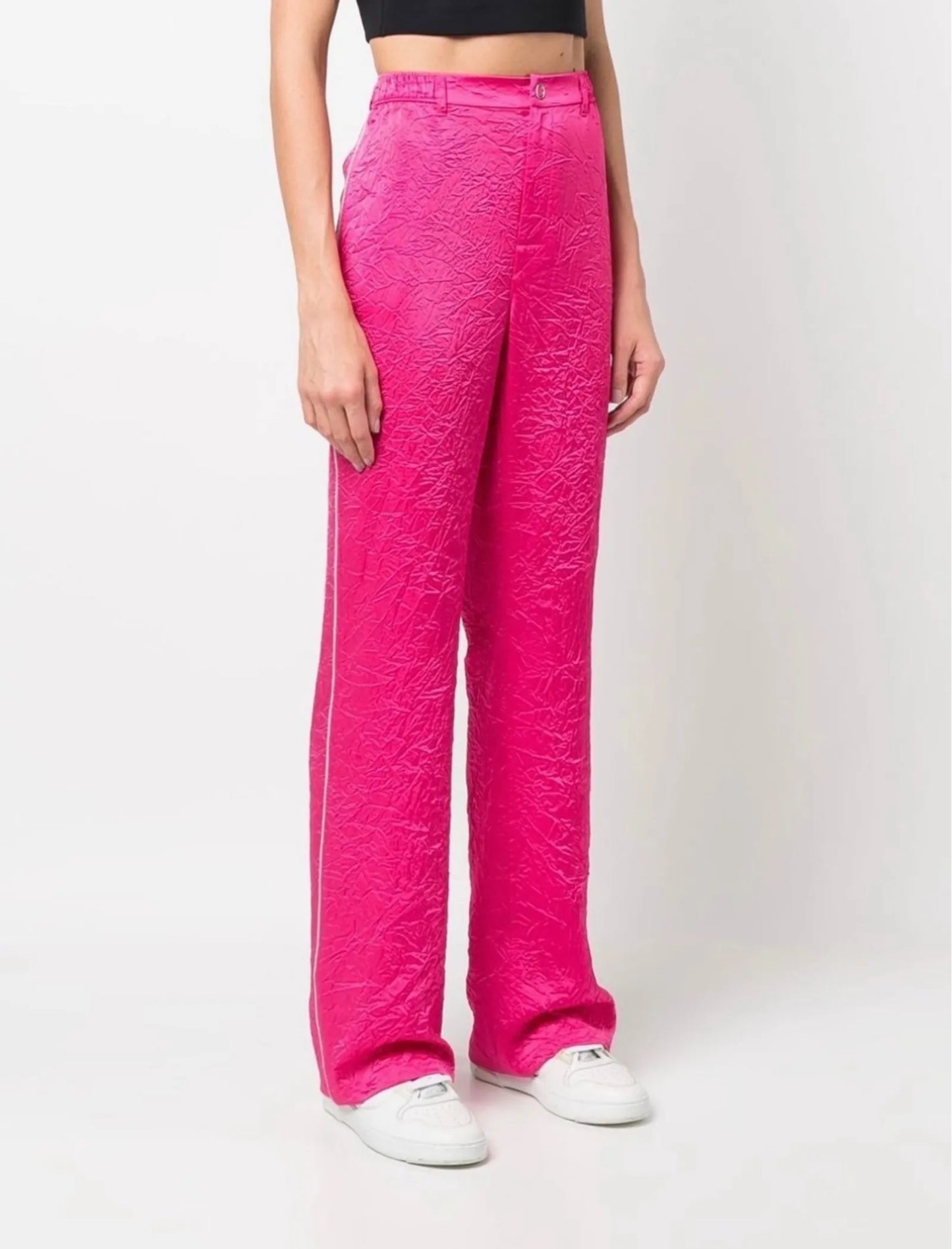 Filippa K Crinkle Satin Track Trousers