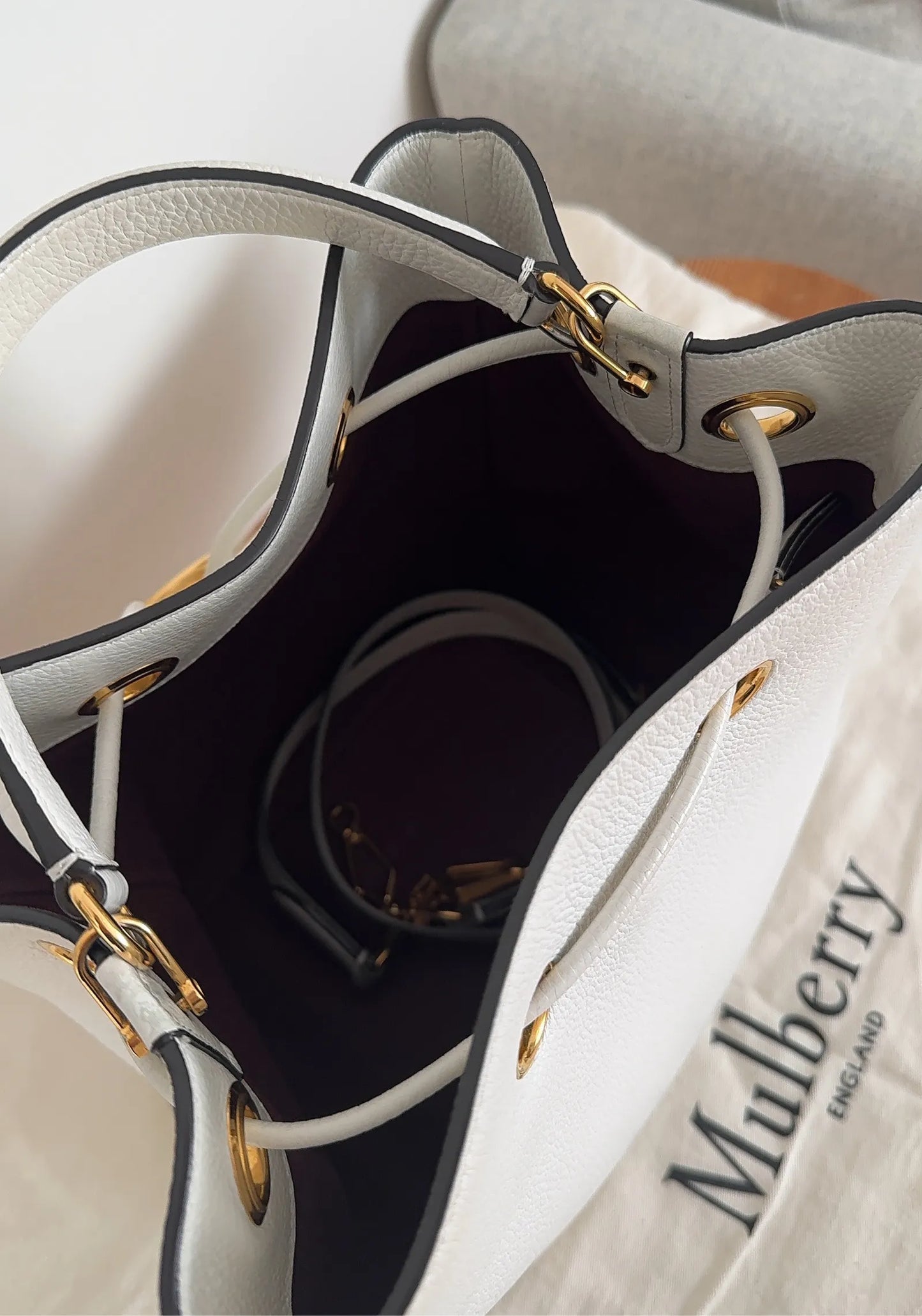 Mulberry-skinnhandväska